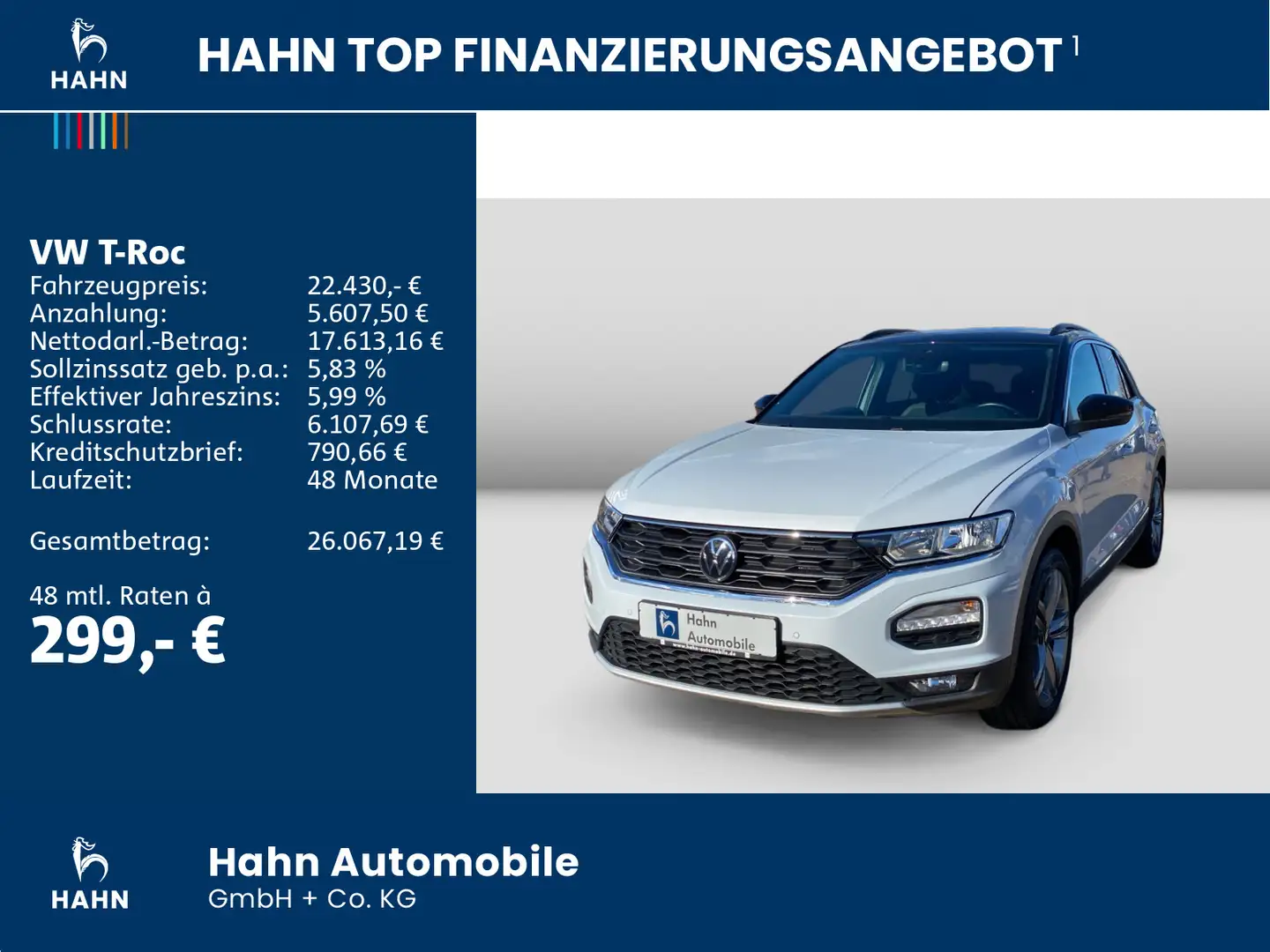 Volkswagen T-Roc 1.5TSI Sport ACC AHK PDC Navi-Vorbereitung Silber - 2