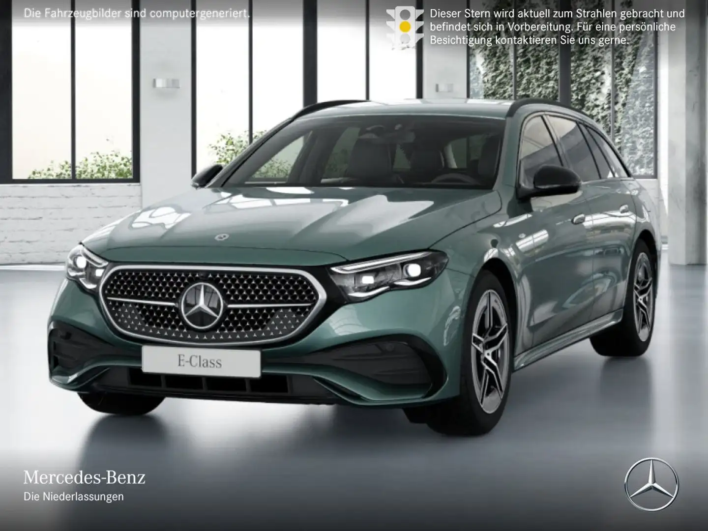 Mercedes-Benz E 300 de T Hybrid AMG 360° Burmester Distr+ AHK 9G Silber - 2