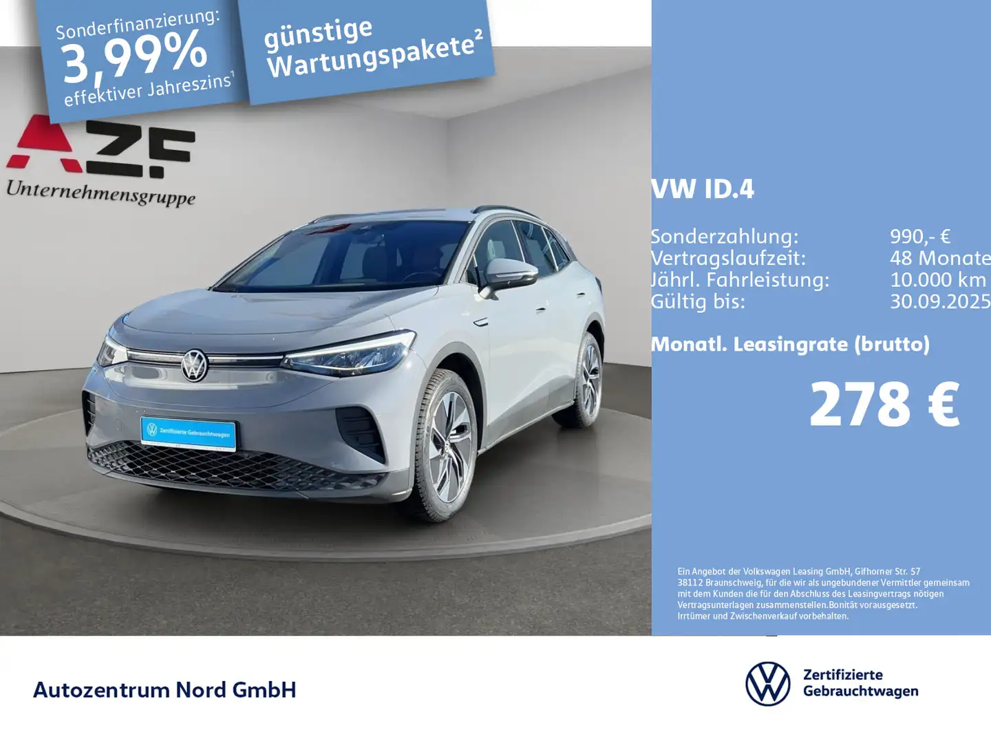 Volkswagen ID.4 Pure Performance City NAVI+ACC+LED+CARPLAY+ Šedá - 1