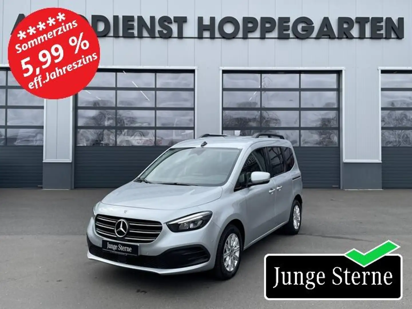 Mercedes-Benz T 180 PROGRESSIVE LED Kamera AHK 1,5t Sitzhzg .. Zilver - 1
