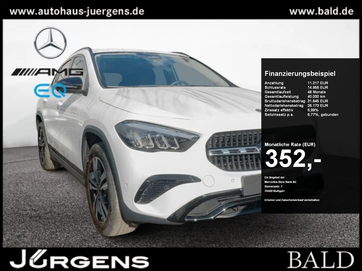 Mercedes-Benz GLA 180 Progressive/LED/Cam/AHK/Night/Winter/18" Weiß - 1