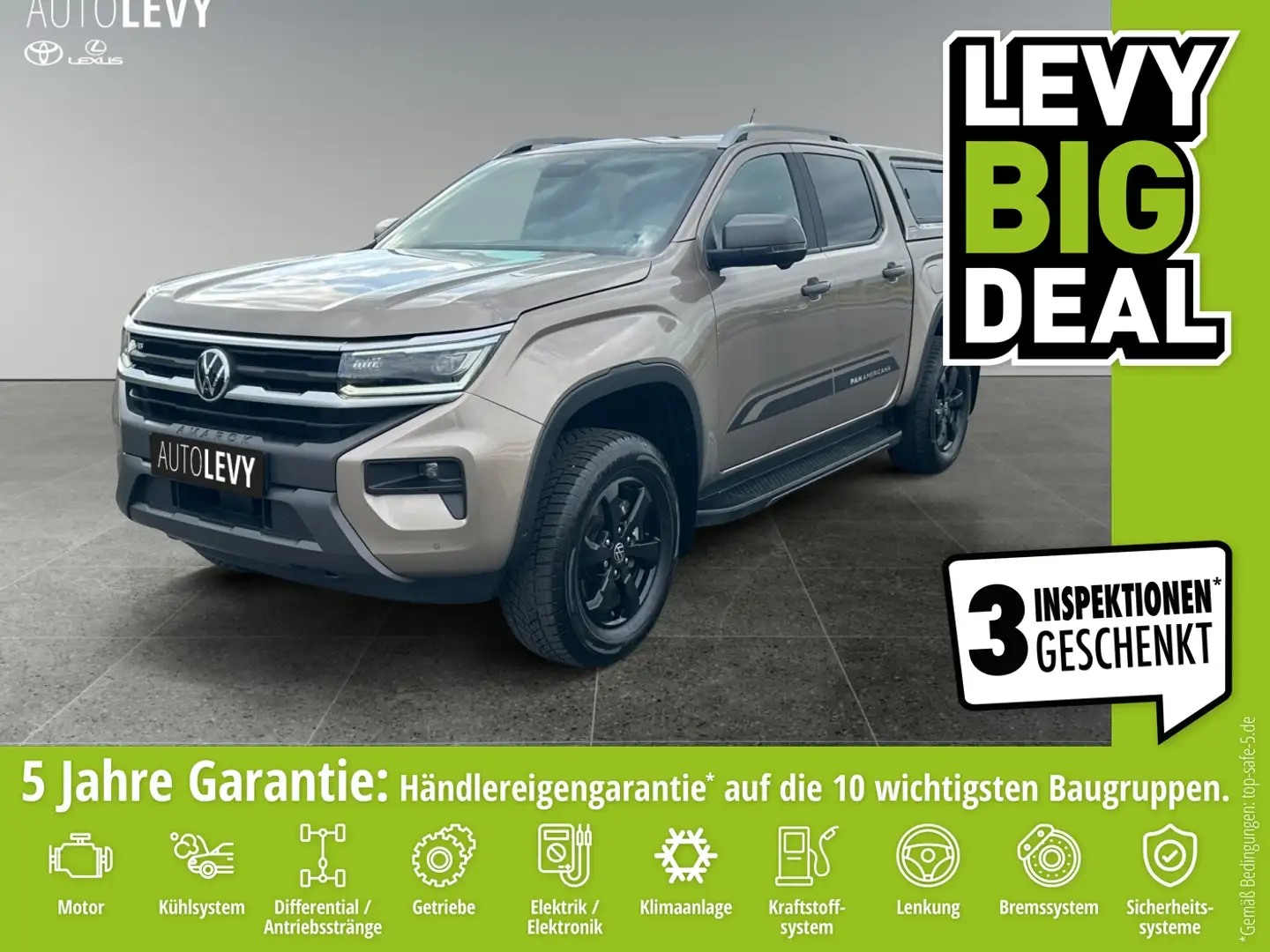 Volkswagen Amarok 3.0 TDI 4Motion PanAmericana 360°+SHZ+Navi Beige - 1