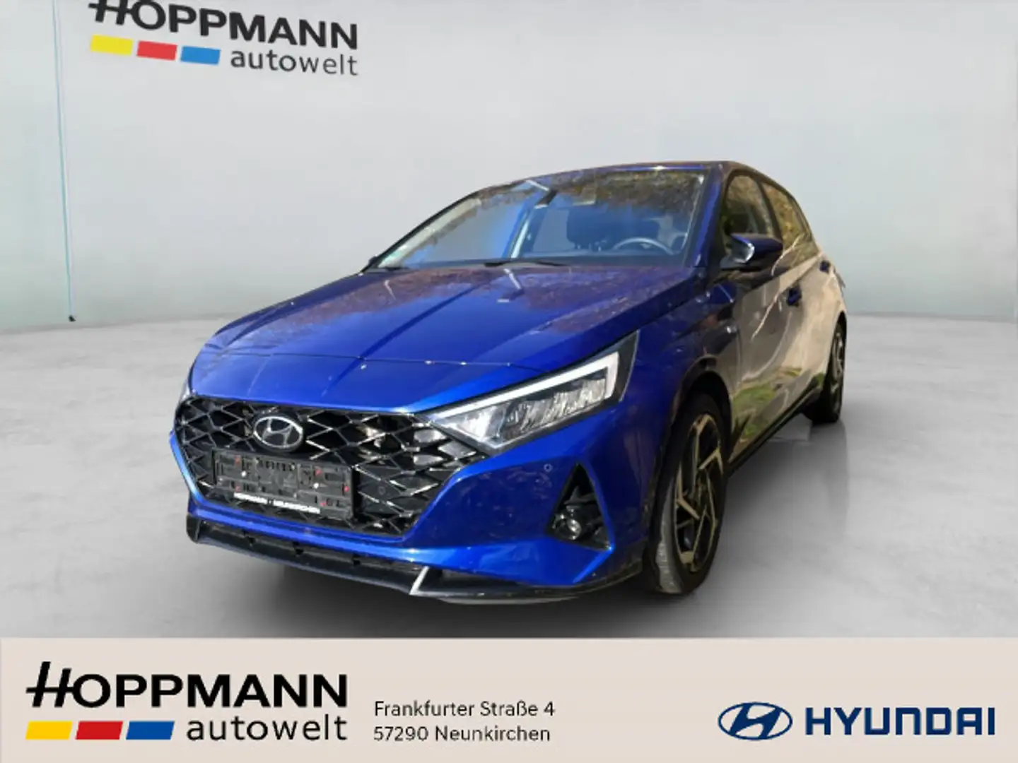 Hyundai i20 New i20 1.0 T-Gdi (120PS) 48V, DCT Prime Nav Blau - 1