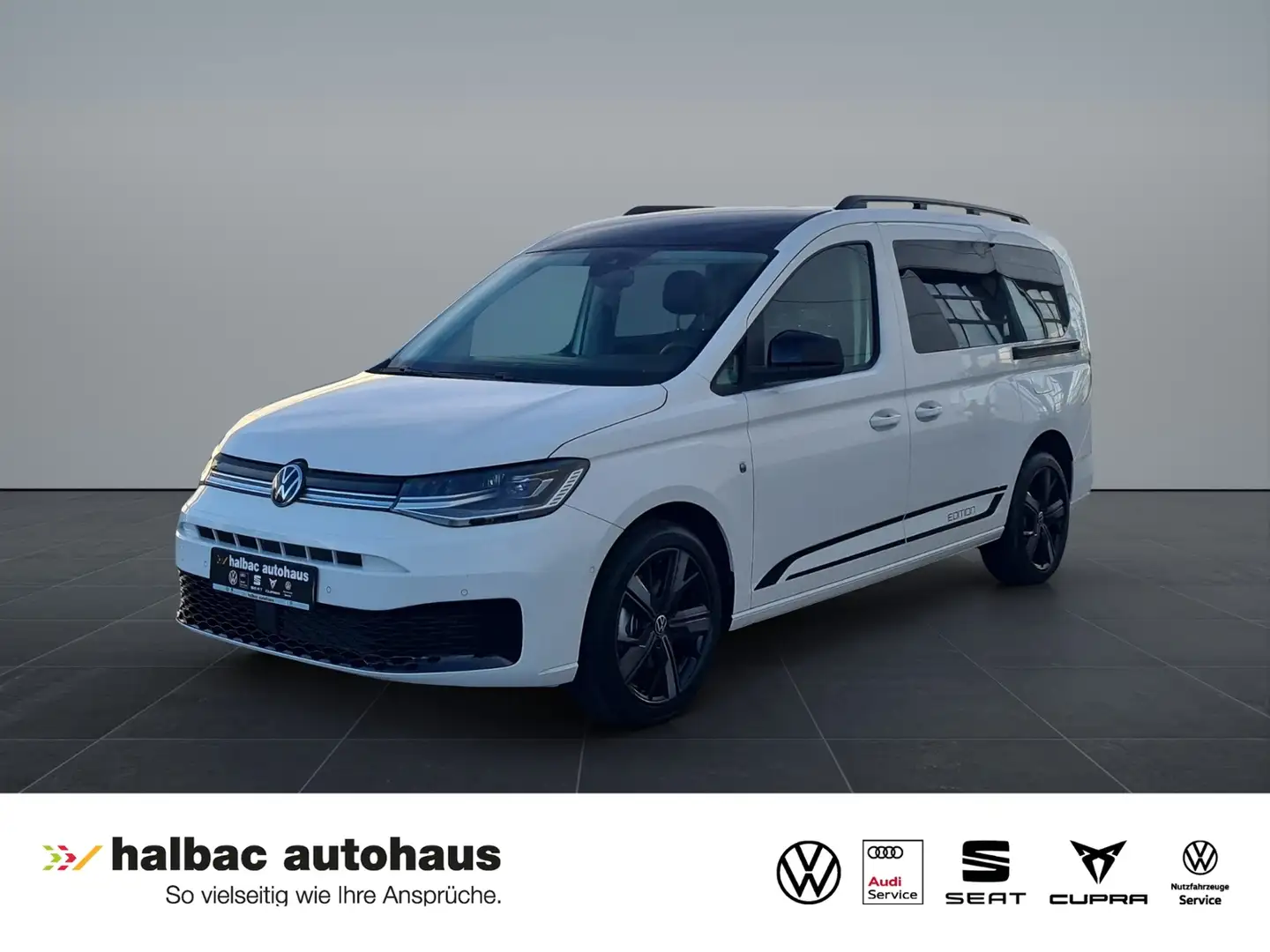 Volkswagen Caddy Life Maxi 2.0 TDI DSG Edition+AHK+LED+NAVI+PDC+SH Weiß - 1