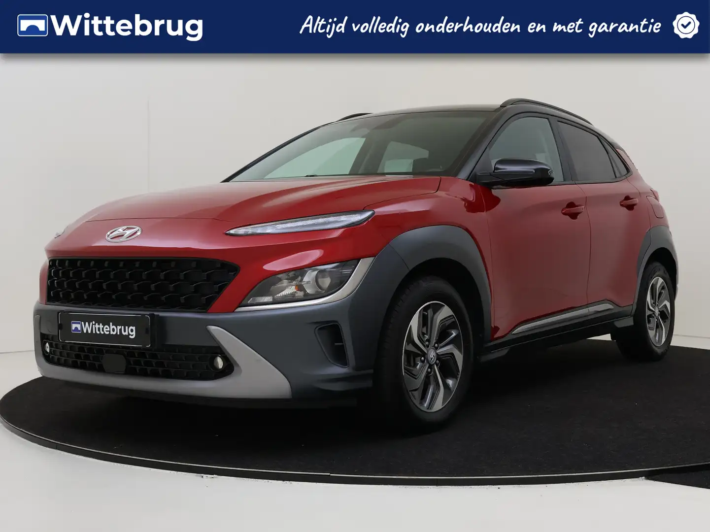 Hyundai KONA 1.6 GDI HEV Fashion Automaat | Navigatie | Climate Rood - 1