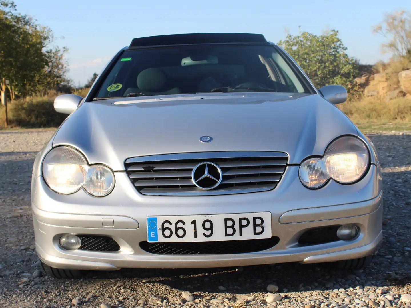 Mercedes-Benz C 200 C Sportcoupé 200 K Plateado - 2