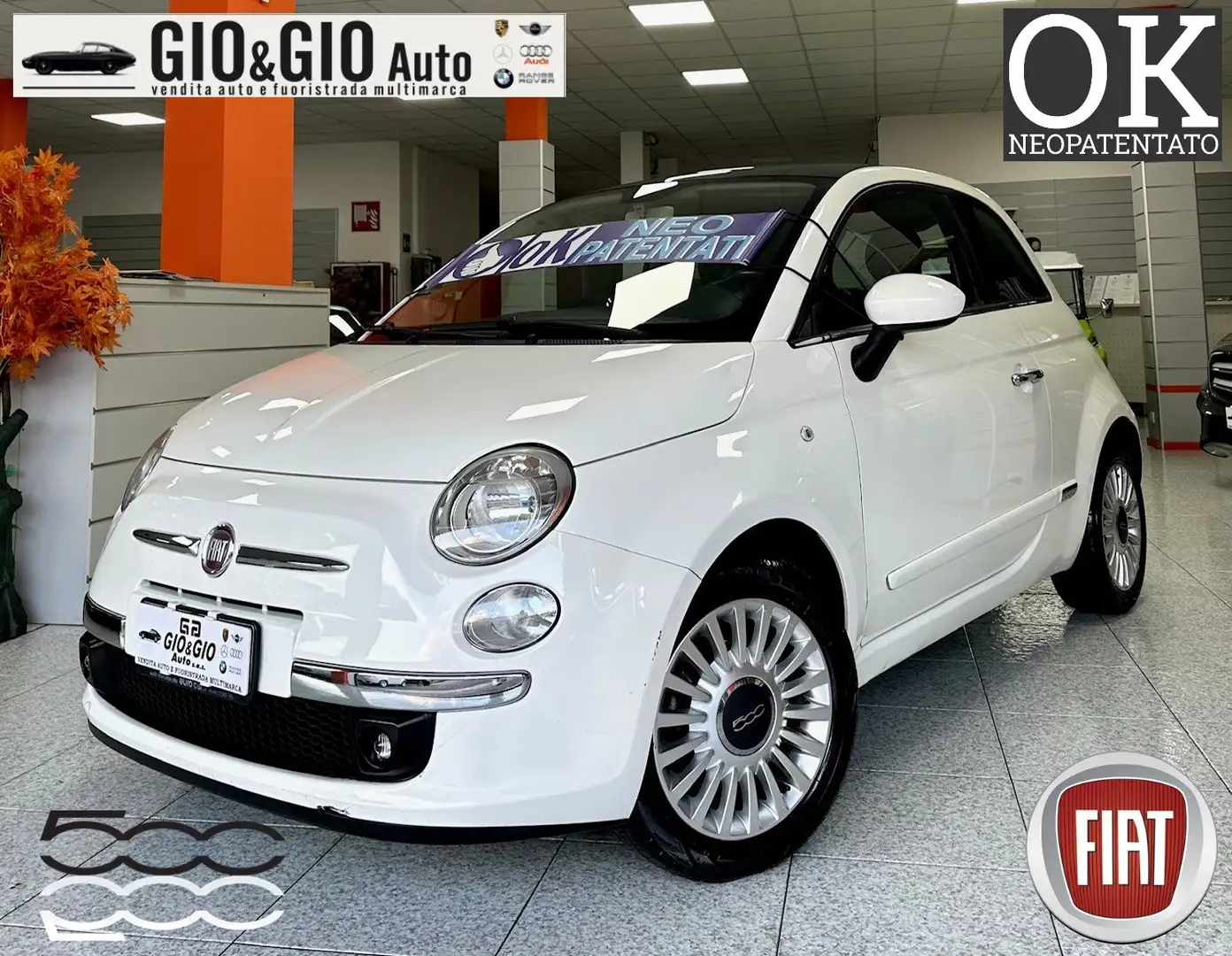 Fiat 500 500 III 1.2 Lounge 69cv "OK NEO PATENTATI" Blanc - 1