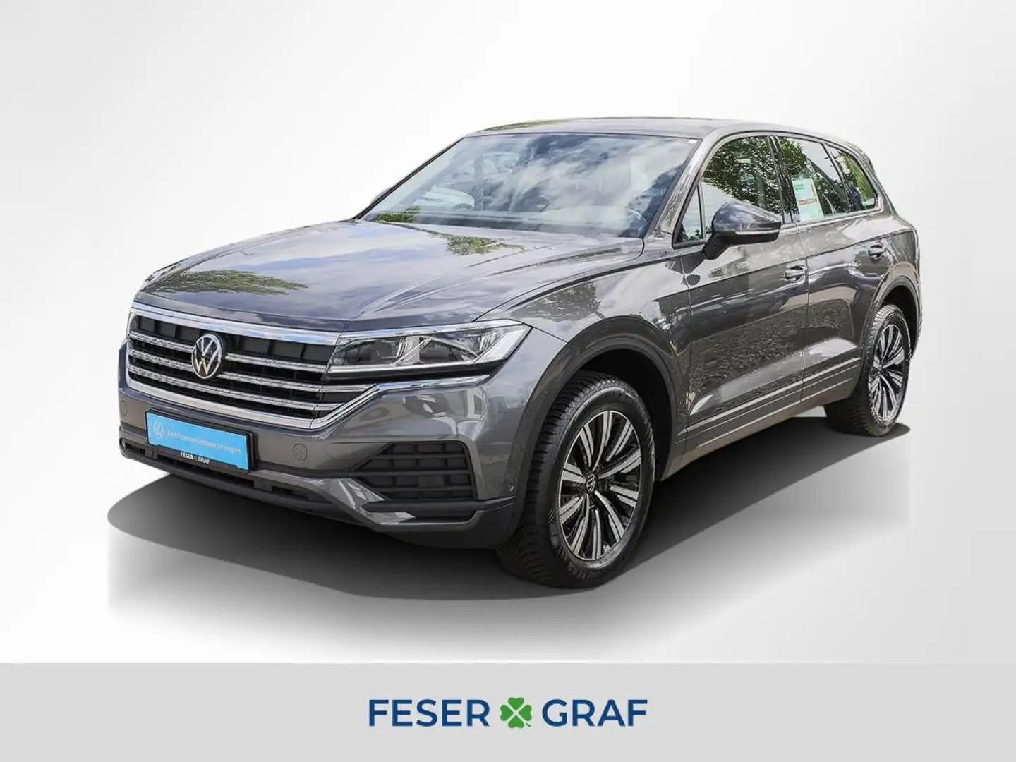 Volkswagen Touareg 3.0 TDI 4M ACC AHK Leder Navi RüKa Sitzh. Grau - 1