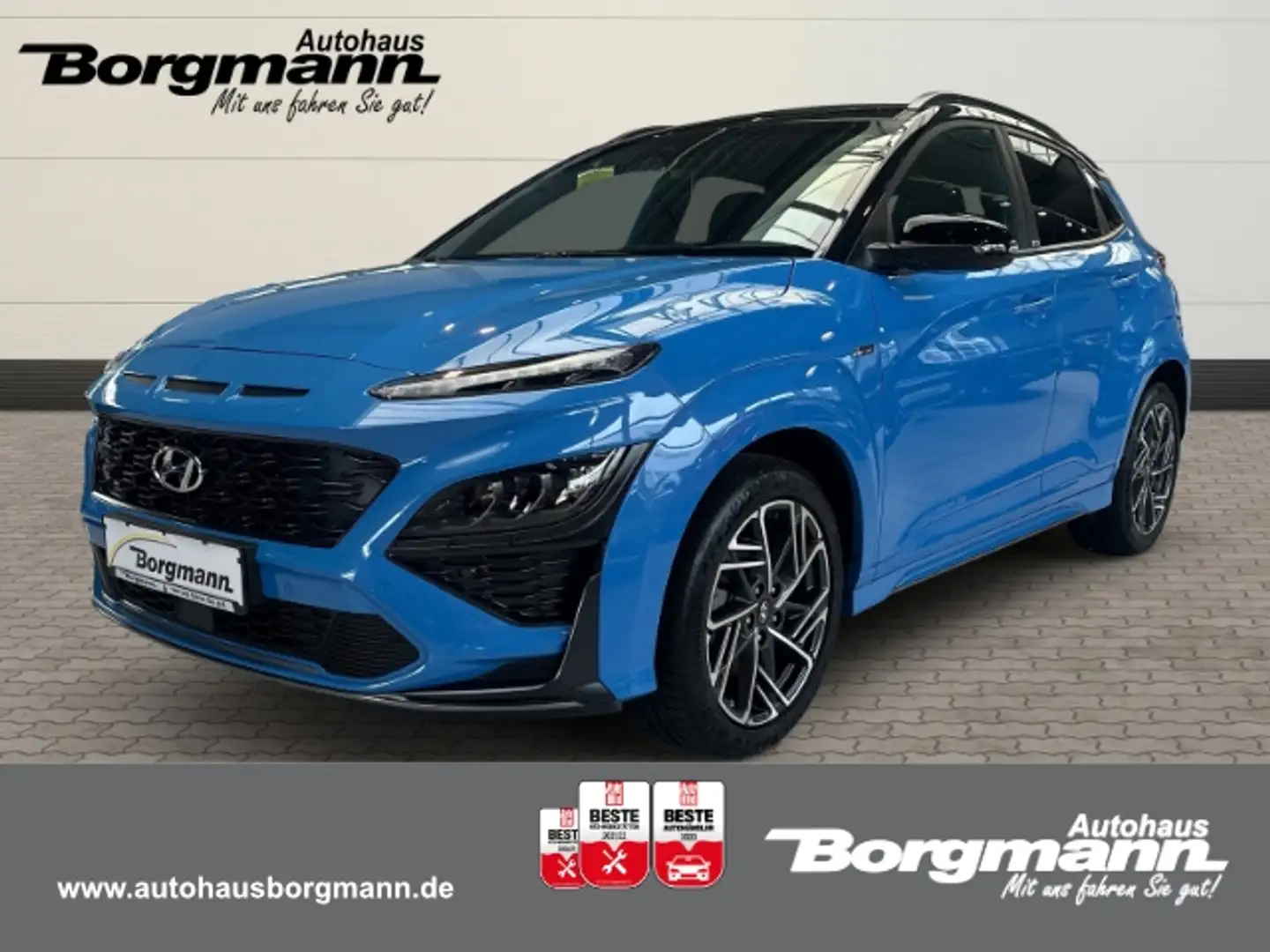 Hyundai KONA N-Line Mild-Hybrid 1.0 T-Gdi 120PS (+48V) Rückfahr Blau - 1