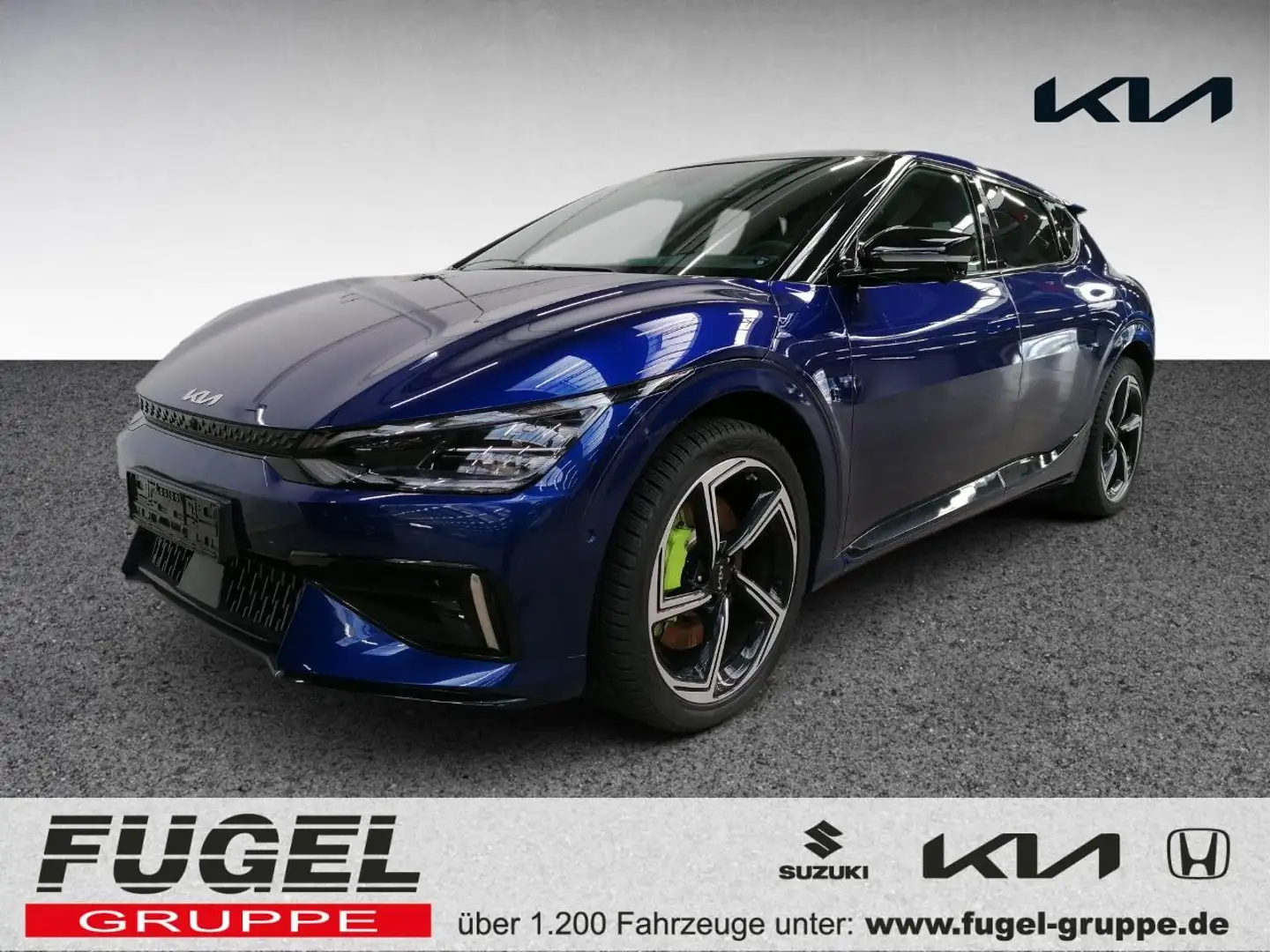 Kia EV6 77,4 GT 4WD LED|WP|Pano|21Z|4xSHZ|HuD|360° Blau - 1