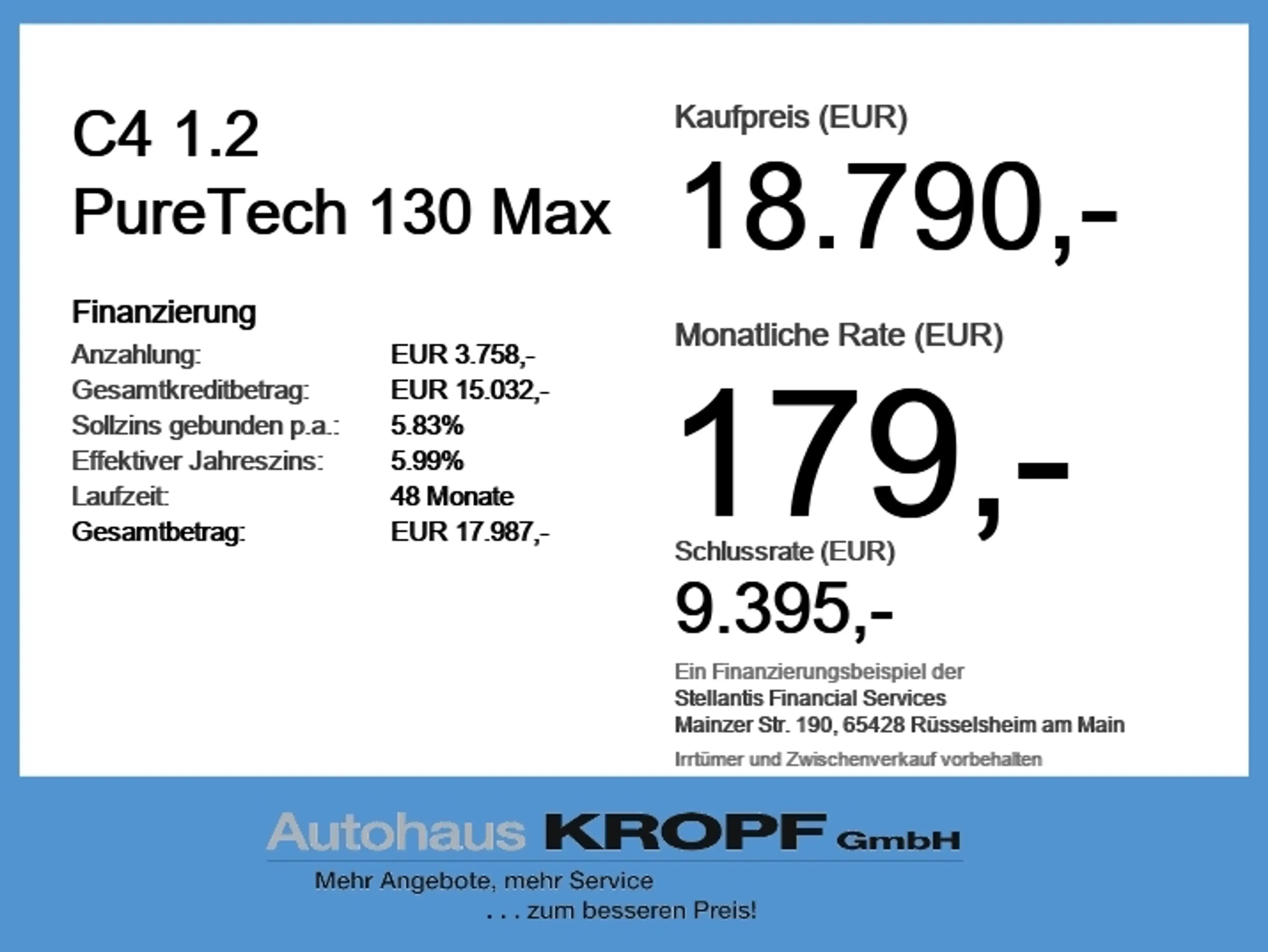 Citroen C4 1.2 PureTech 130 Max LED+Navi+SHZ+2xKlima+LM — photo 6