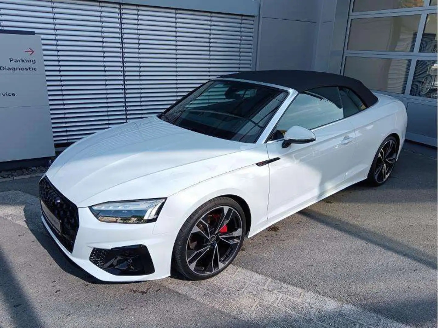Audi A5 Cabriolet S-line 40 TDI quattr Blanc - 1