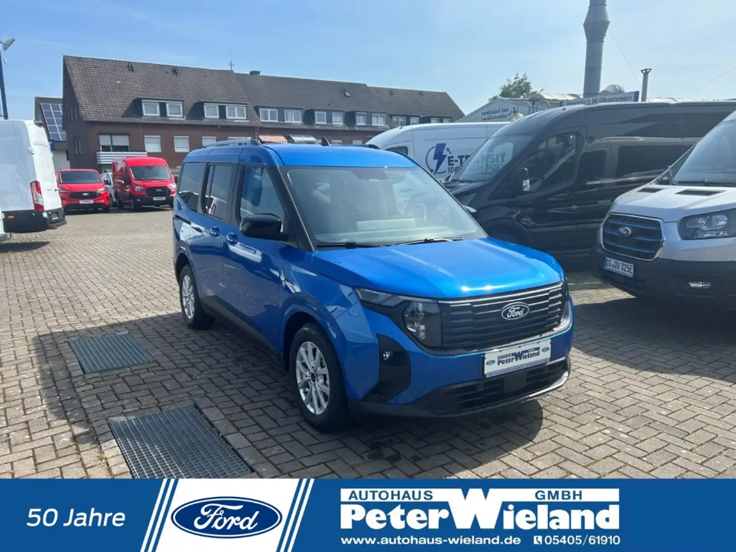 Ford Tourneo Courier Titanium Navi ACC Klimaautom DAB SHZ LenkradHZG Ke Bleu - 1