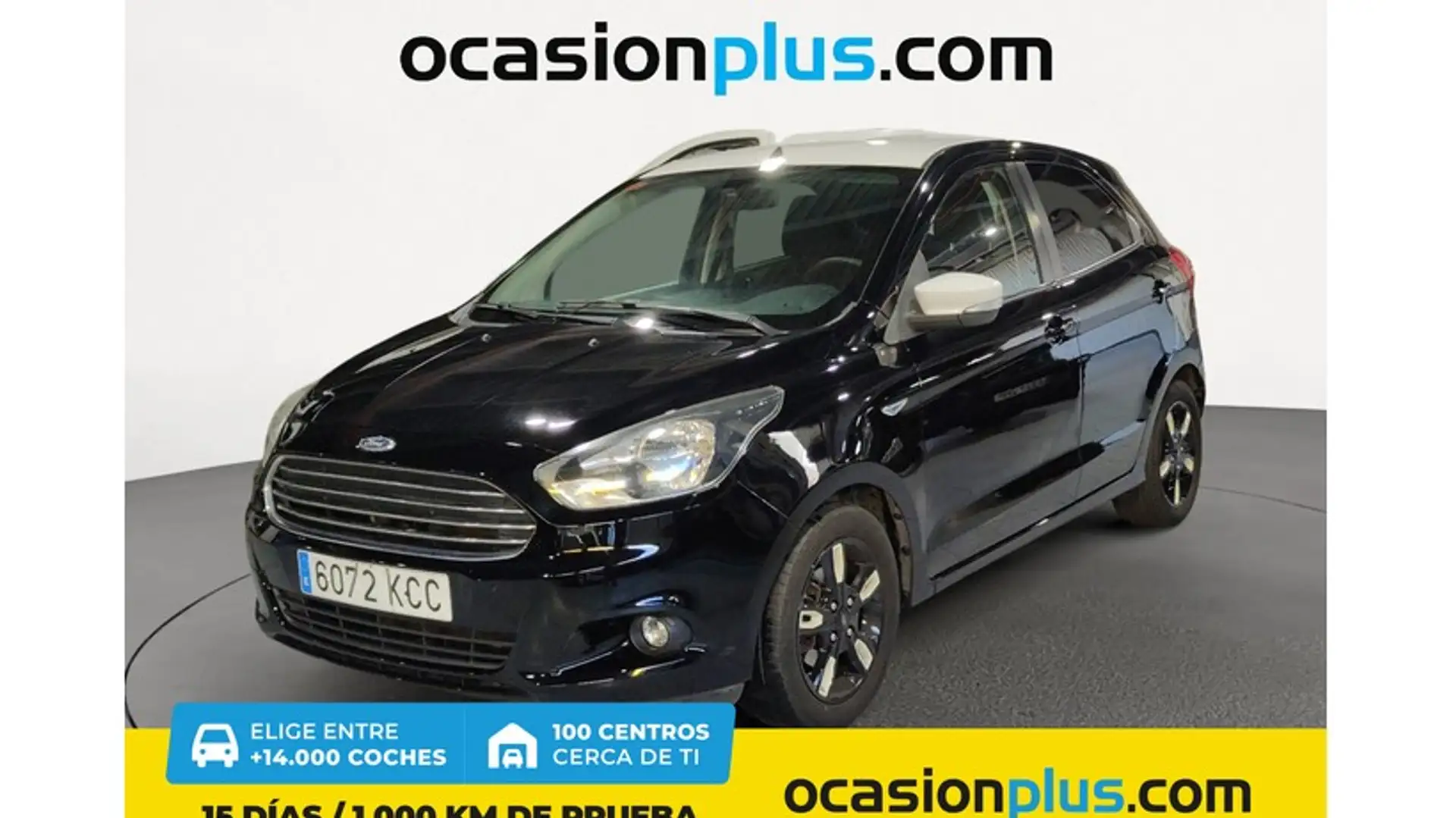 Ford Ka/Ka+ Ka+ 1.19 Ti-VCT Black & White Edition Zwart - 1