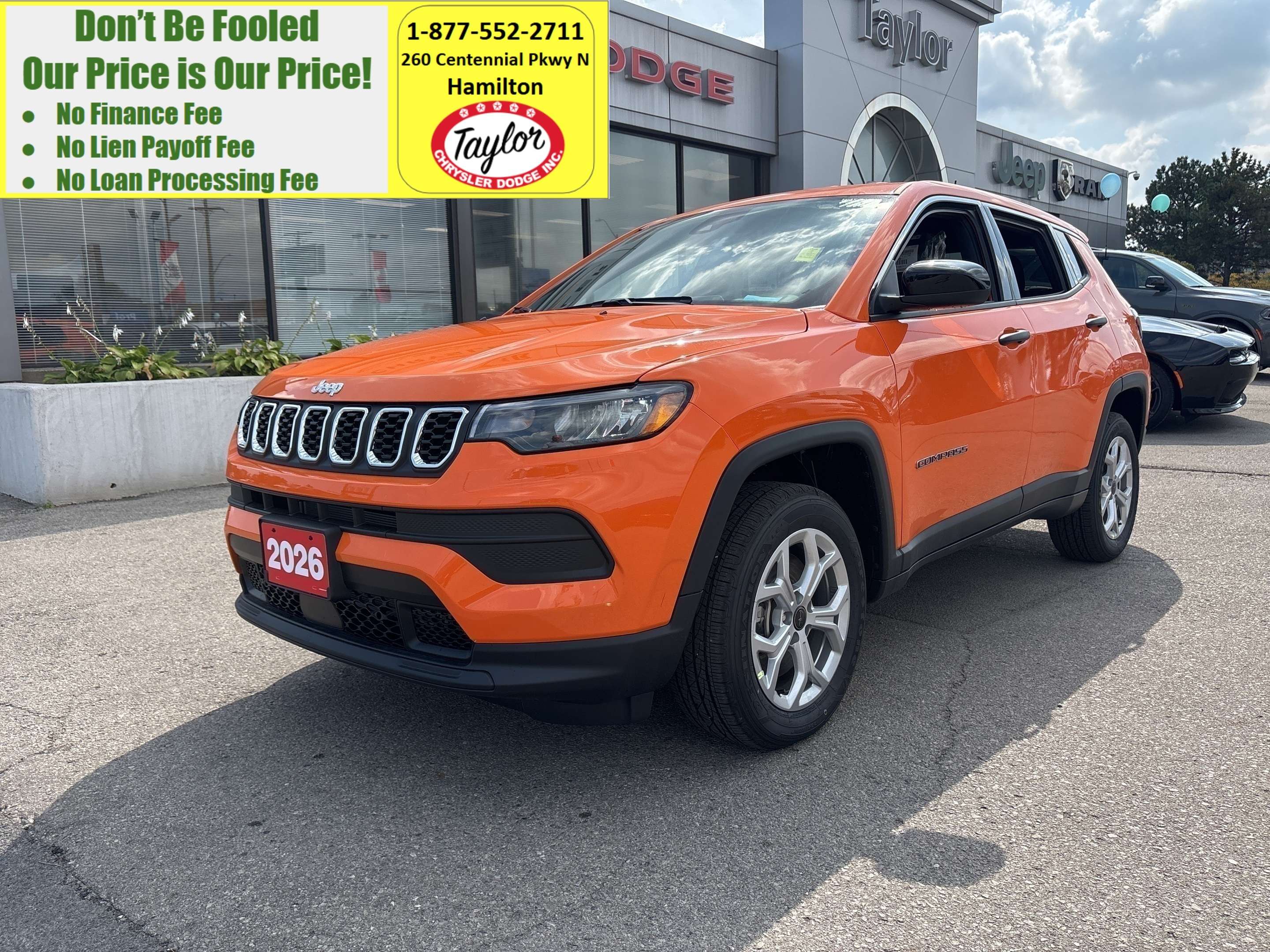 Orange 2026 Jeep Compass SUV / Crossover 8-Speed Automatic