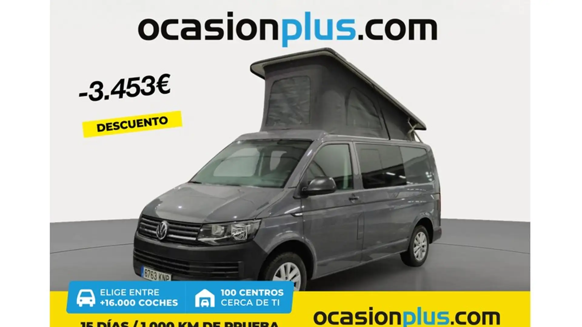 Volkswagen Transporter mixto 2.0TDI Batalla Corta 110kW Grau - 1