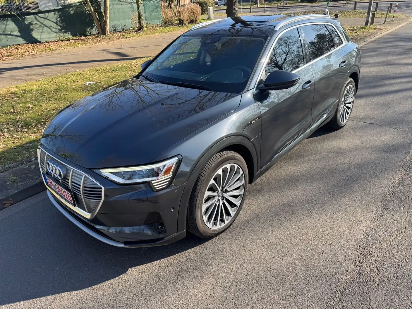 Audi e-tron 55 quattro advanced21ZollMatrixHuDAccPano Szary - 2