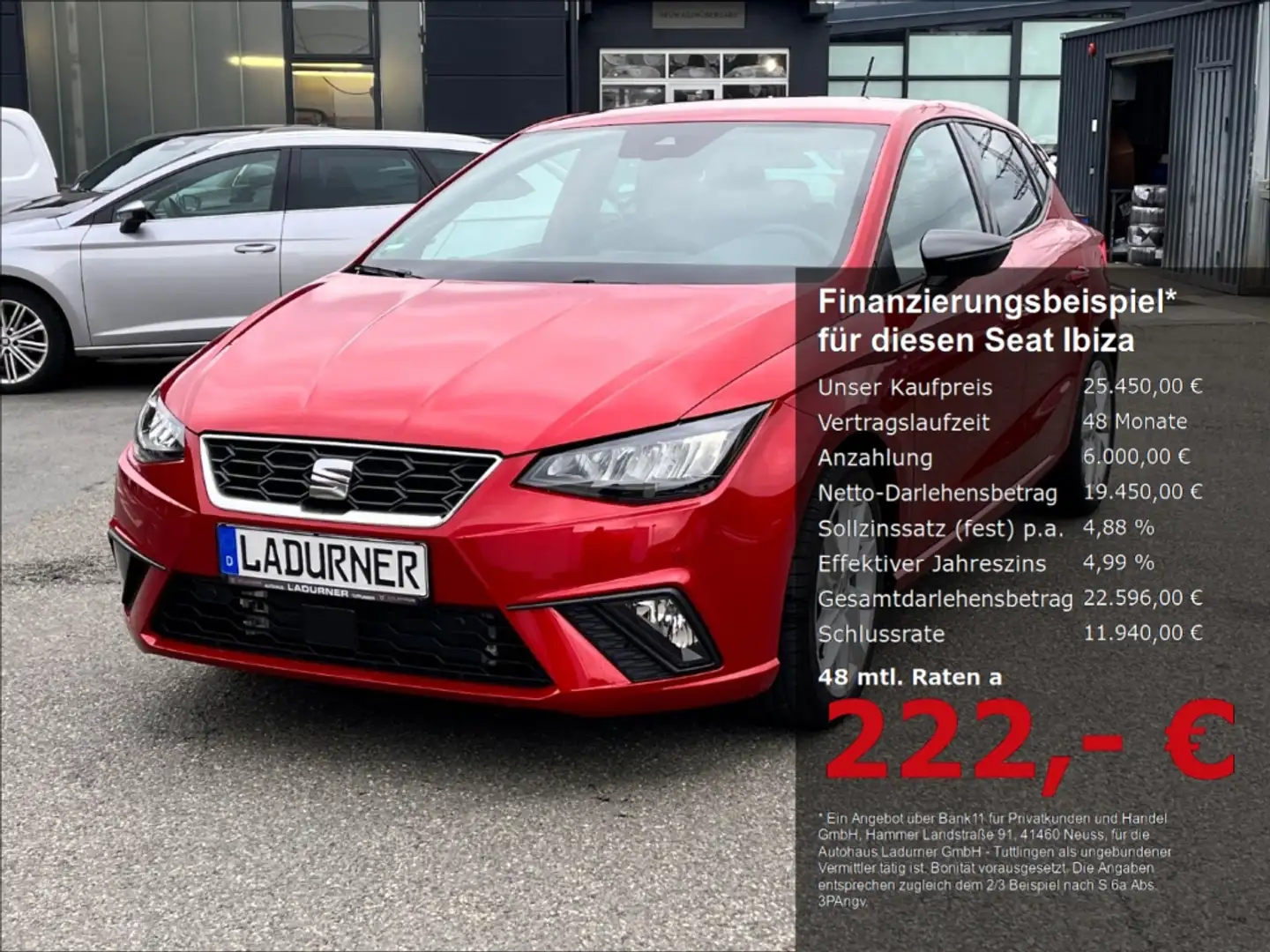SEAT Ibiza FR1.0lTSI DSG SHZ+PDC+WinterPaket+Navi+LED Rot - 1