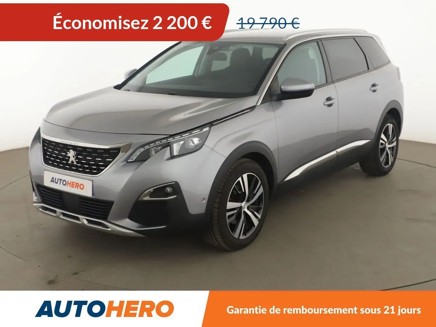 Peugeot 5008 1.5 Blue-HDi Allure Business Gris - 1