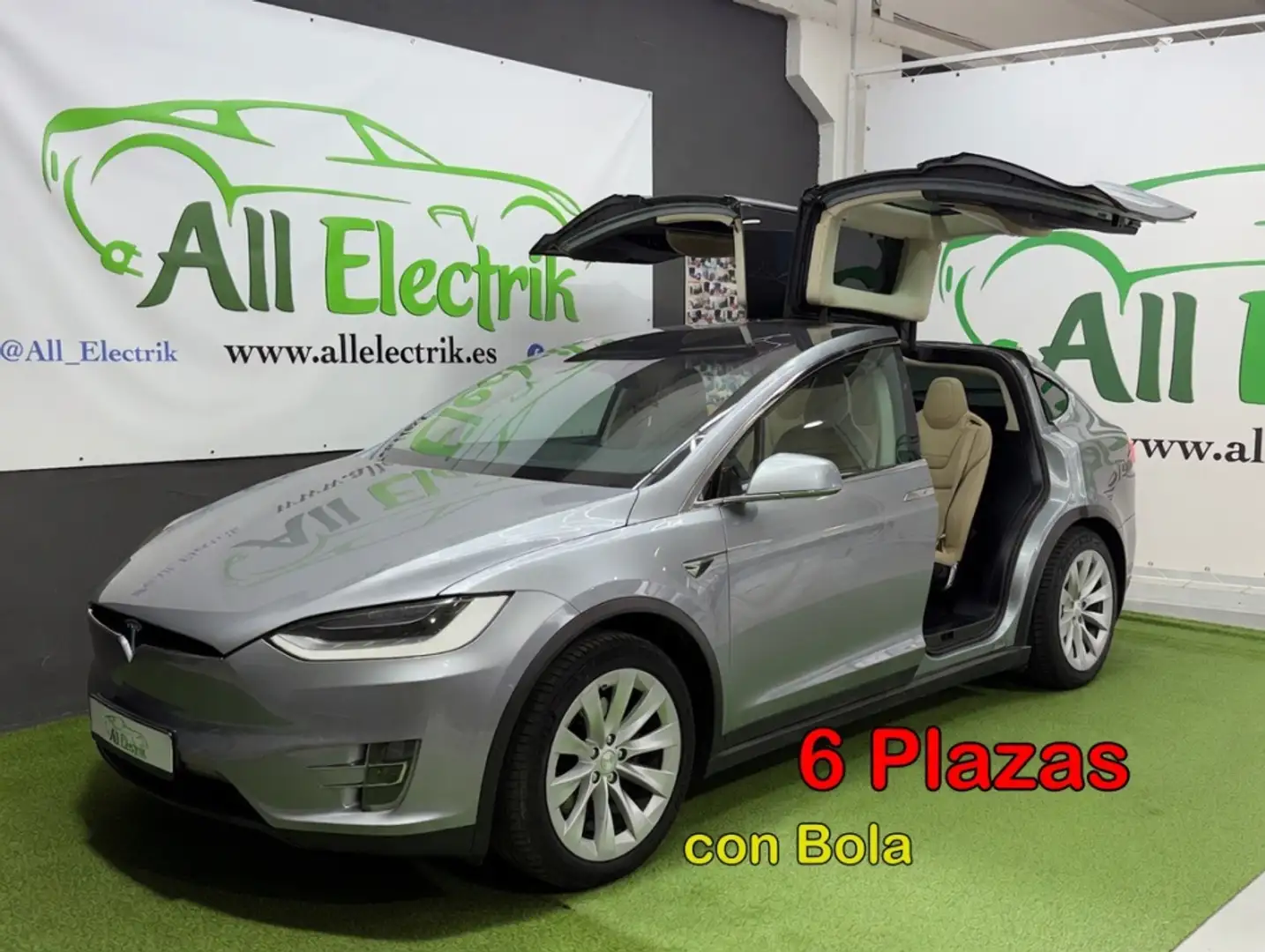 Tesla Model X 100D AWD Plateado - 1