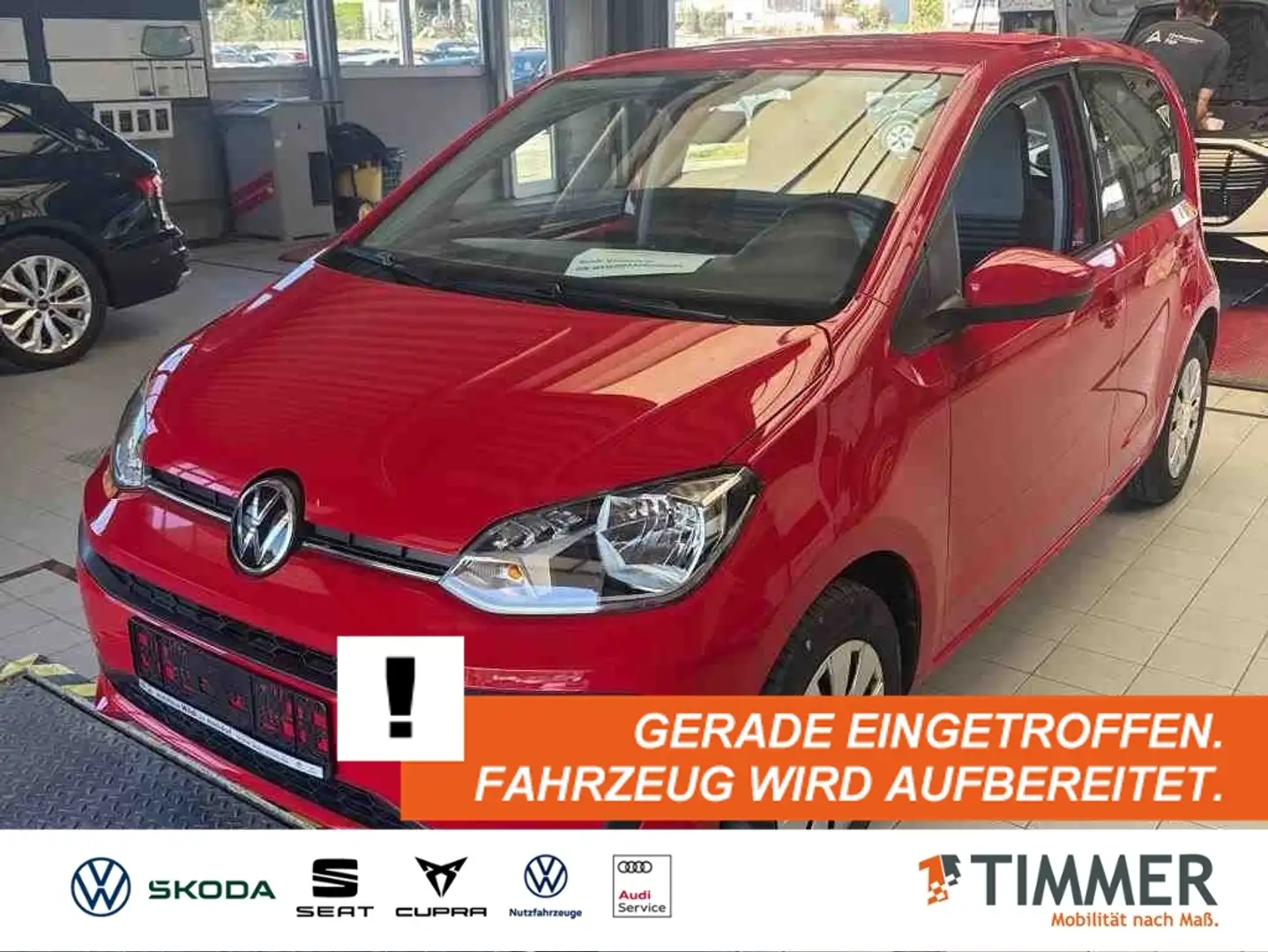 Volkswagen up! 1.0 MOVE! *4-TÜR *RKAM *KLIMA *DAB+ * Rot - 1
