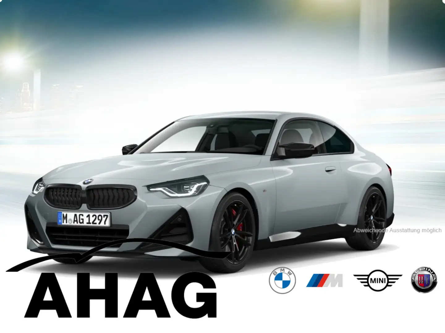 BMW 240 M240i xDrive Steptronic Coupe Sport Aut. PDC Gris - 2