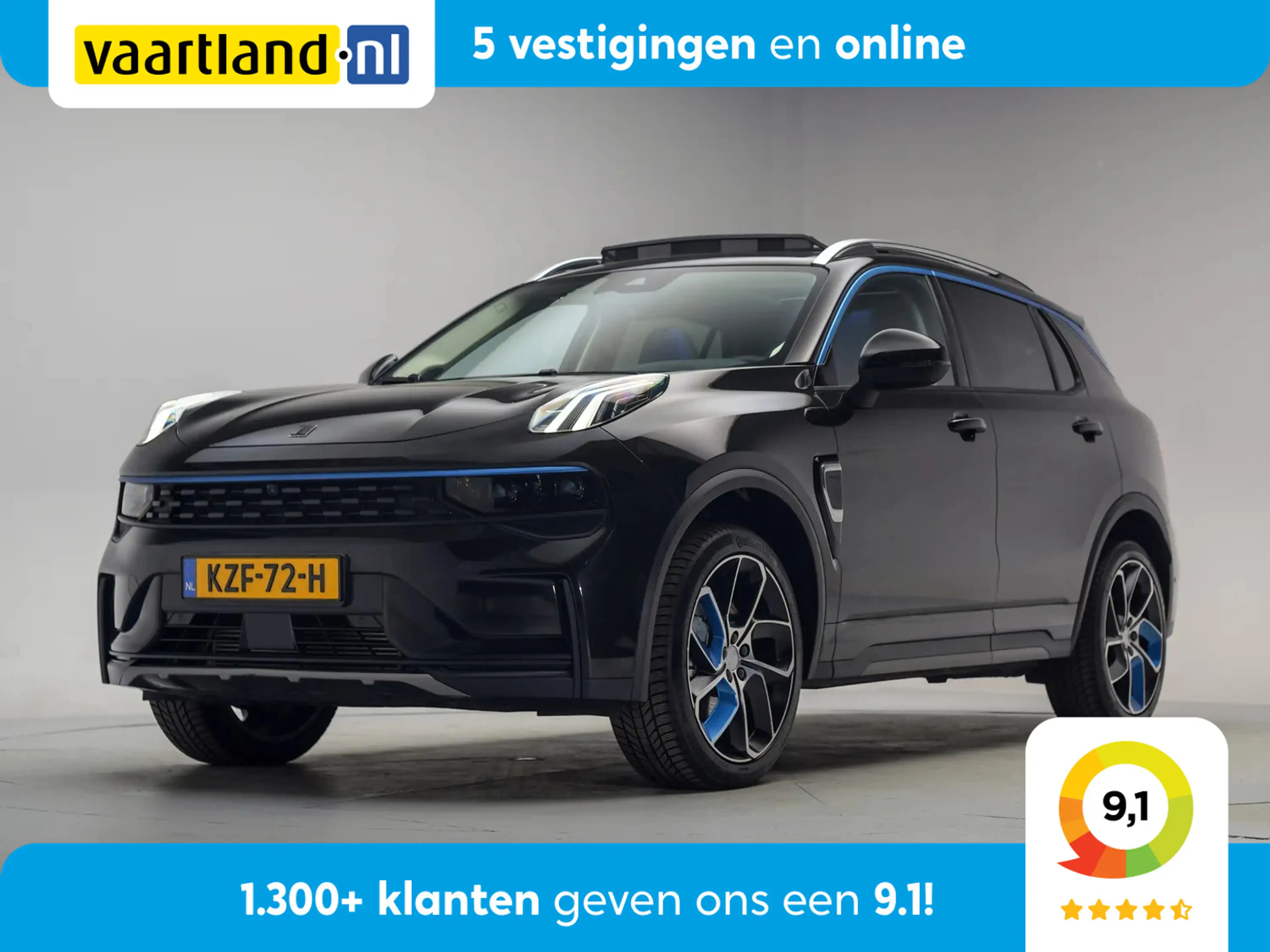 Lynk & Co 01 1.5 PHEV MY22 Zwart [ SoH 94,8% | Pano 360°cam Nav