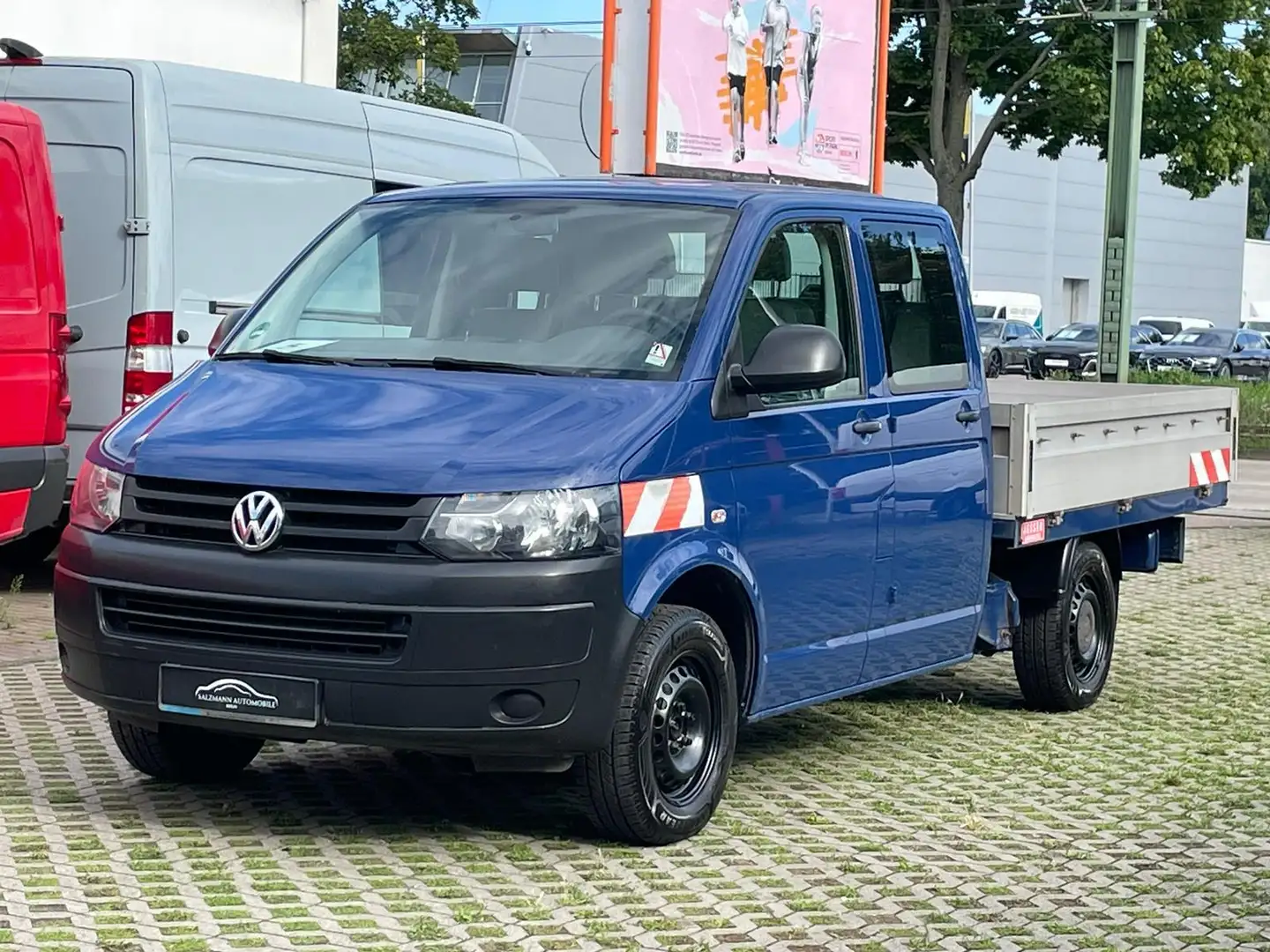 Volkswagen T5 2.0 TDI//Pritsche LANG//DOKA//KLIMA//1.H//TOP Niebieski - 1