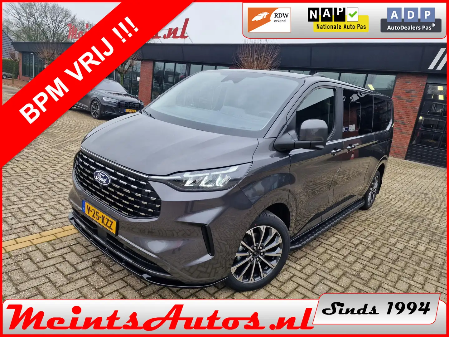 Ford Tourneo Custom Transit Titanium Exclusive 2.0 TDCI 170pk, 5 Jaar Grijs - 1