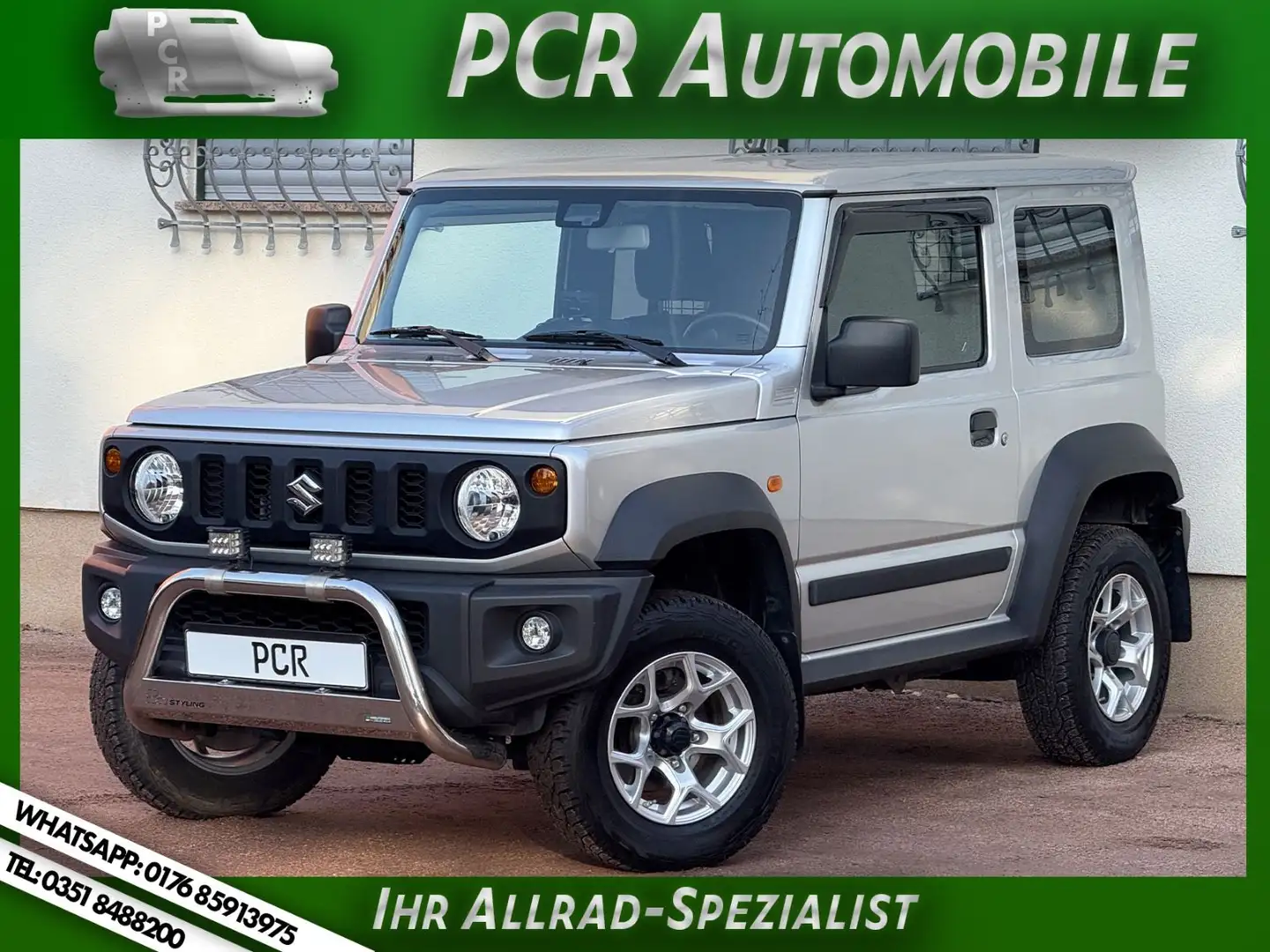 Suzuki Jimny 4x4 STYLING BAR CHROMBÜGEL AHK LED TOP Silber - 1