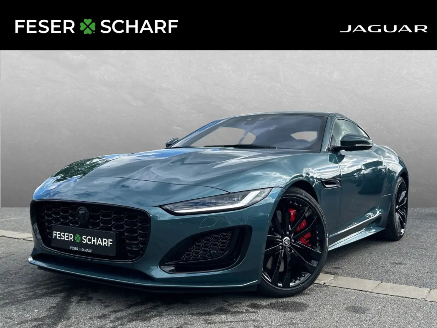 Jaguar F-Type Coupe 75 P450 AWD Pano Klimasitze Зелений - 1