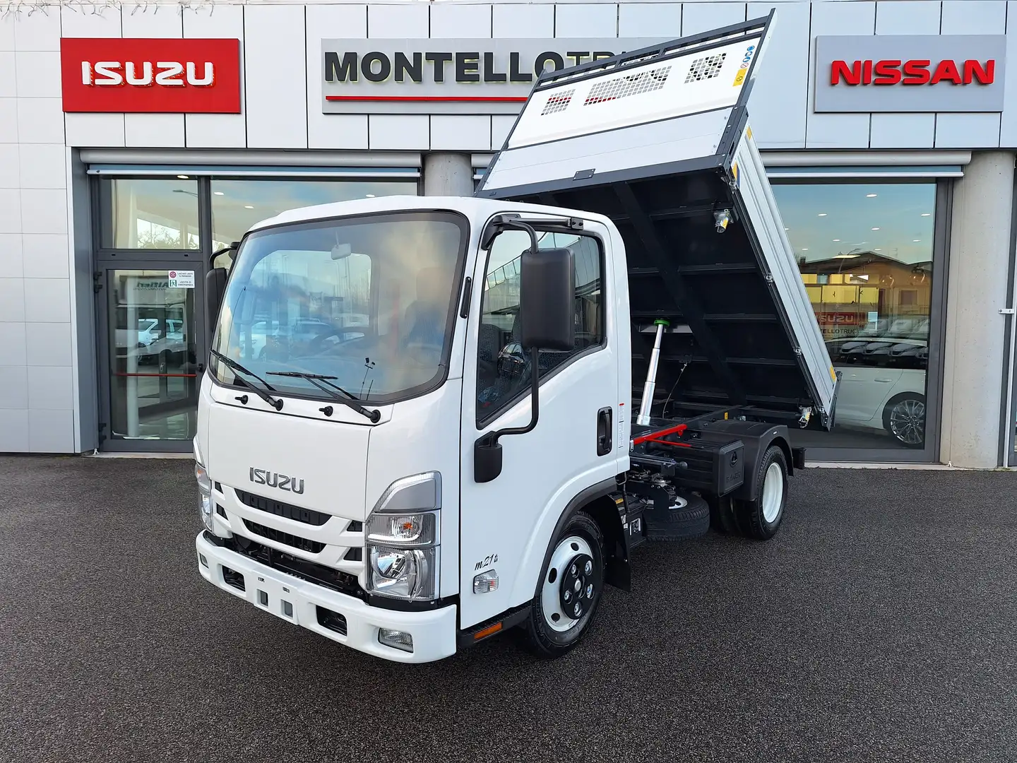 Isuzu M21 TH 1.9tdi 120cv RIBALTABILE TRILATERALE 980kg Weiß - 1