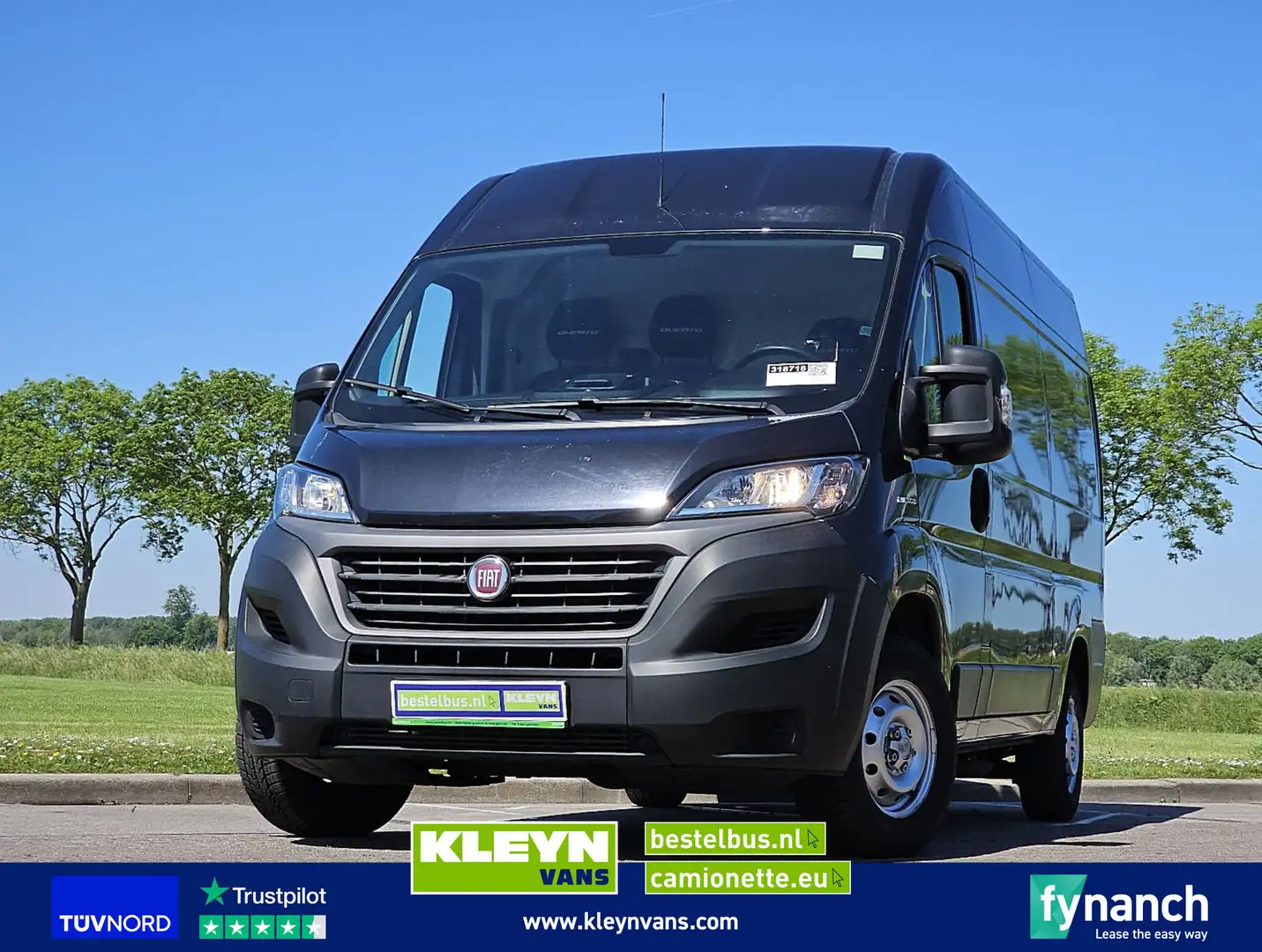 Fiat Ducato 2.3 L2H2 Navi ECC Euro6! Zwart - 1