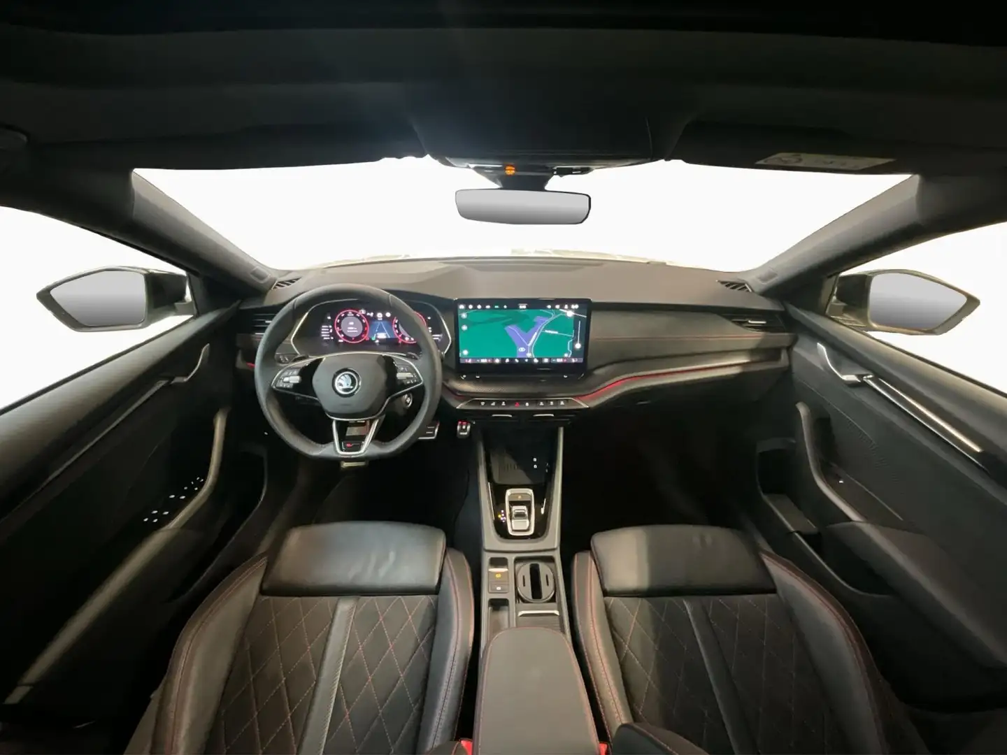 Skoda Octavia Combi+RS+SUEDIA+Pano+AHK Blanc - 2