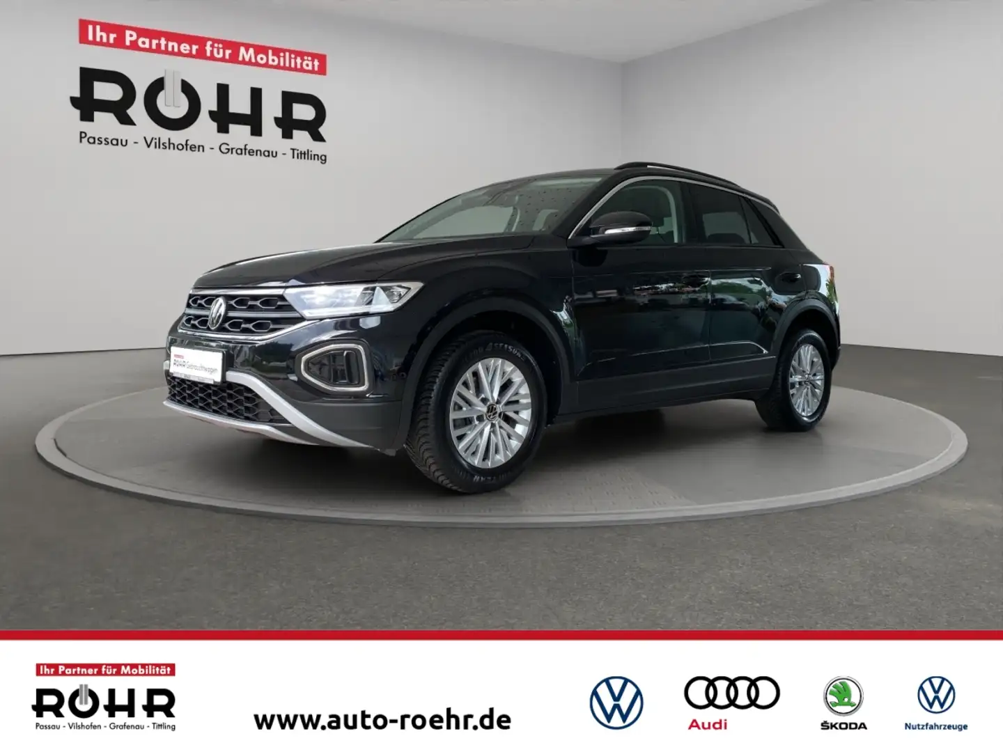 Volkswagen T-Roc Life (SHZ.NAVI.PDC.FRONT+LANE ASSIST.LED) 1.0 TSI Schwarz - 1
