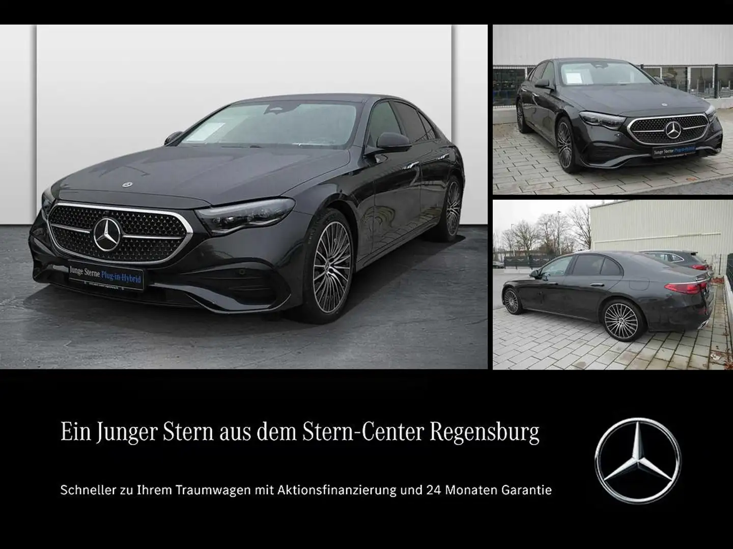 Mercedes-Benz E 400 e 4MATIC+AMG+Night+DISTRONIC+360°Kamera+++ Gris - 1