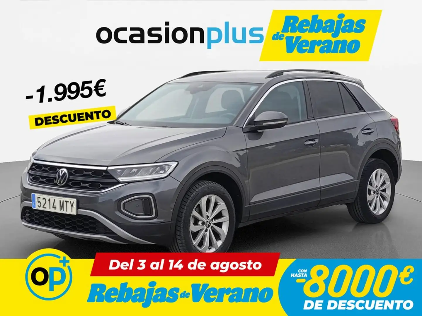 Volkswagen T-Roc 1.0 TSI Life 85kW Gris - 1