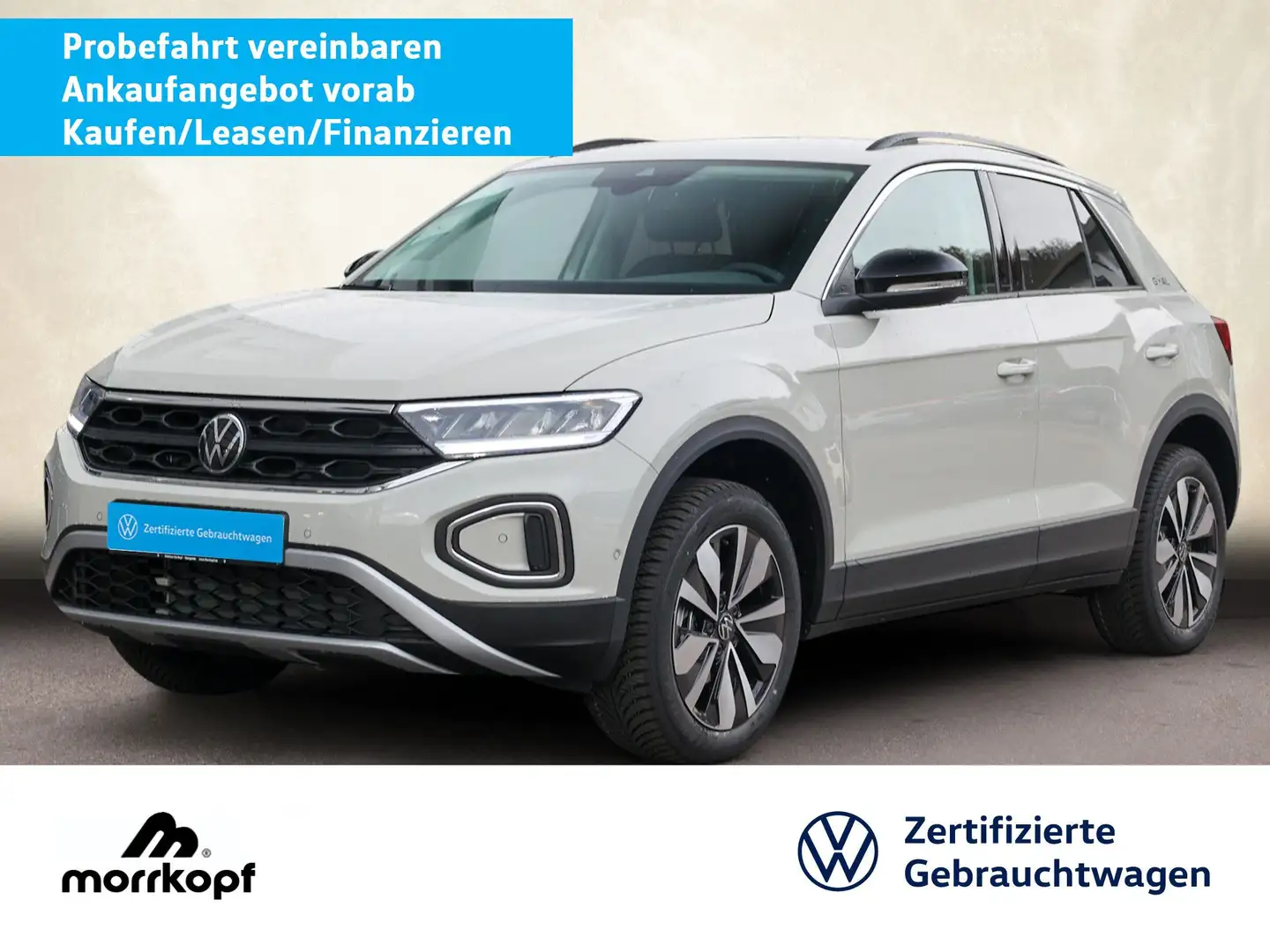 Volkswagen T-Roc 1.0TSI GOAL +AHK+FAHRSCHULE+ Bluetooth LED Grau - 1