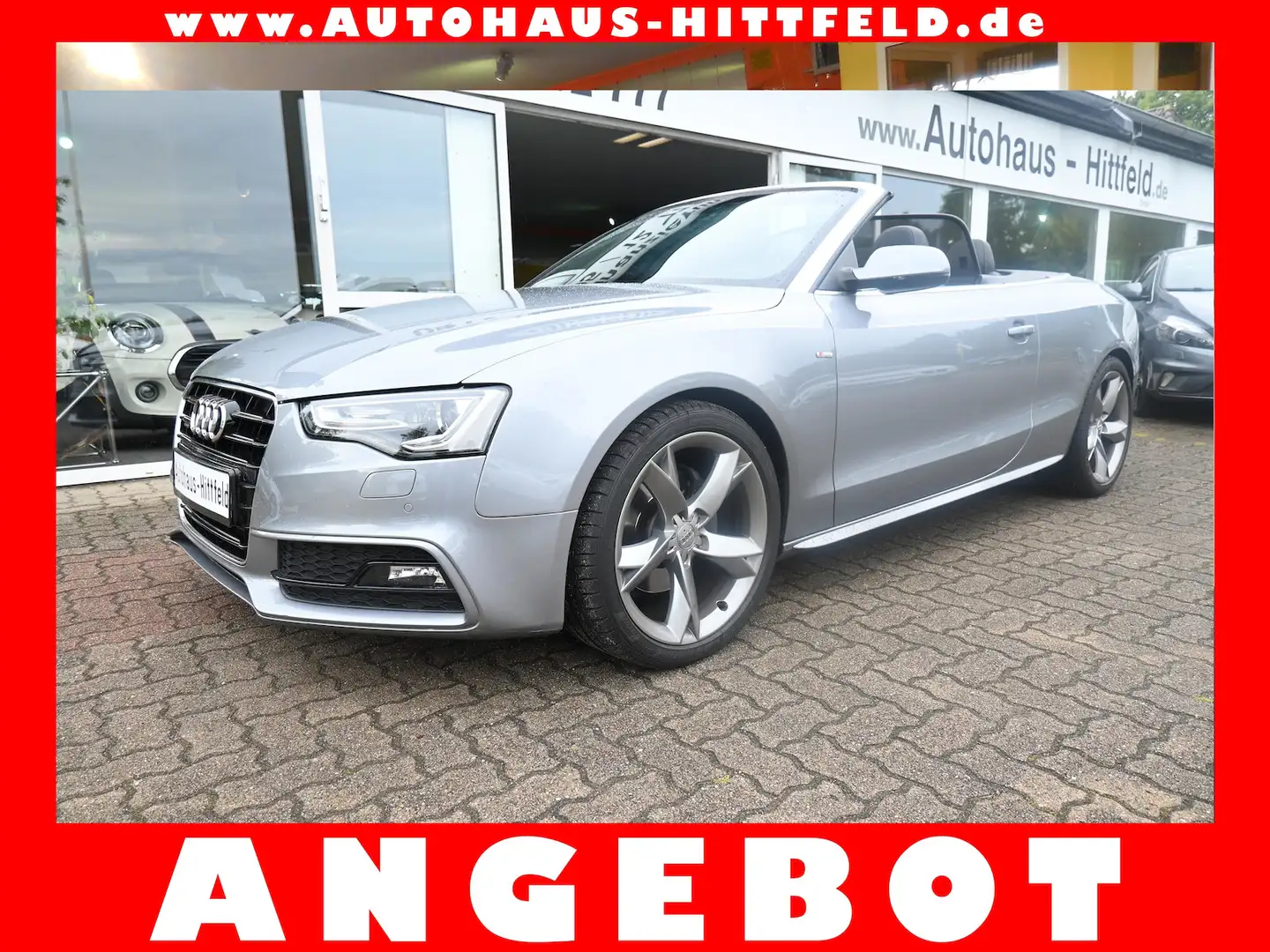Audi A5 Cabrio 3.0 TDI quattro S line Sport/Plus DSG Grau - 1