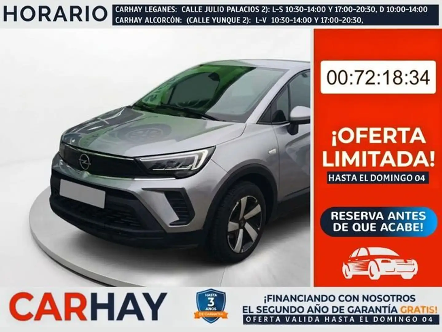 Opel Crossland 1.2 96kW (130CV) Elegance AT6 Gris - 1