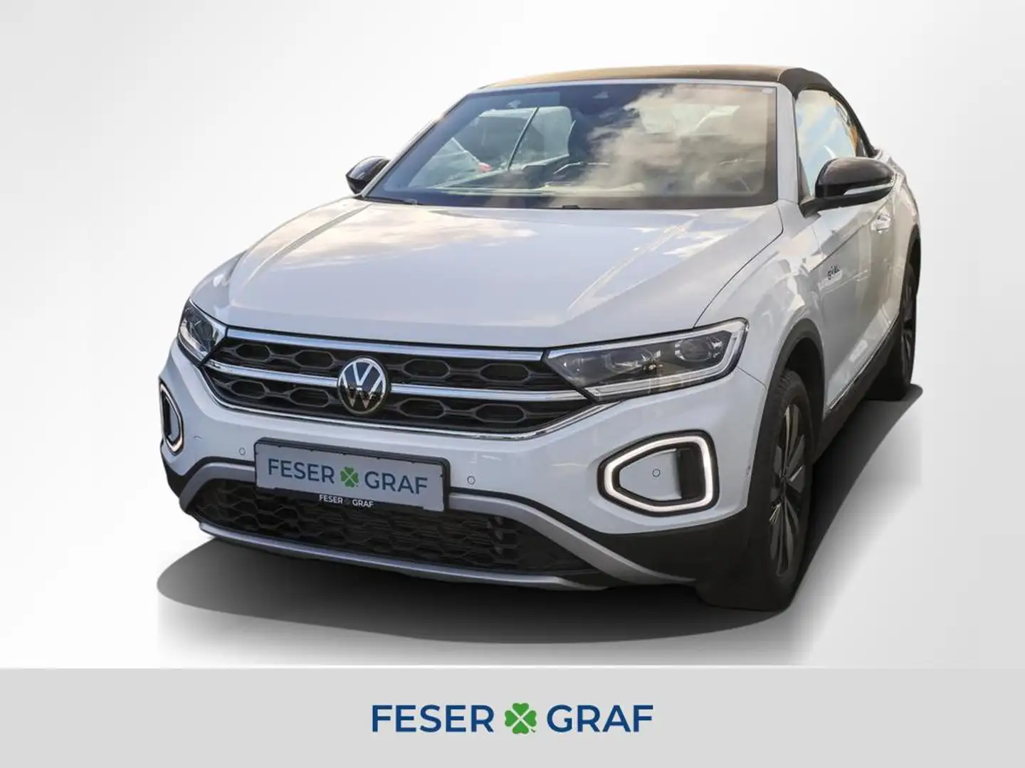 Volkswagen T-Roc Cabrio Goal 1.0 TSI Navi Kamera LED SiHz Weiß - 1
