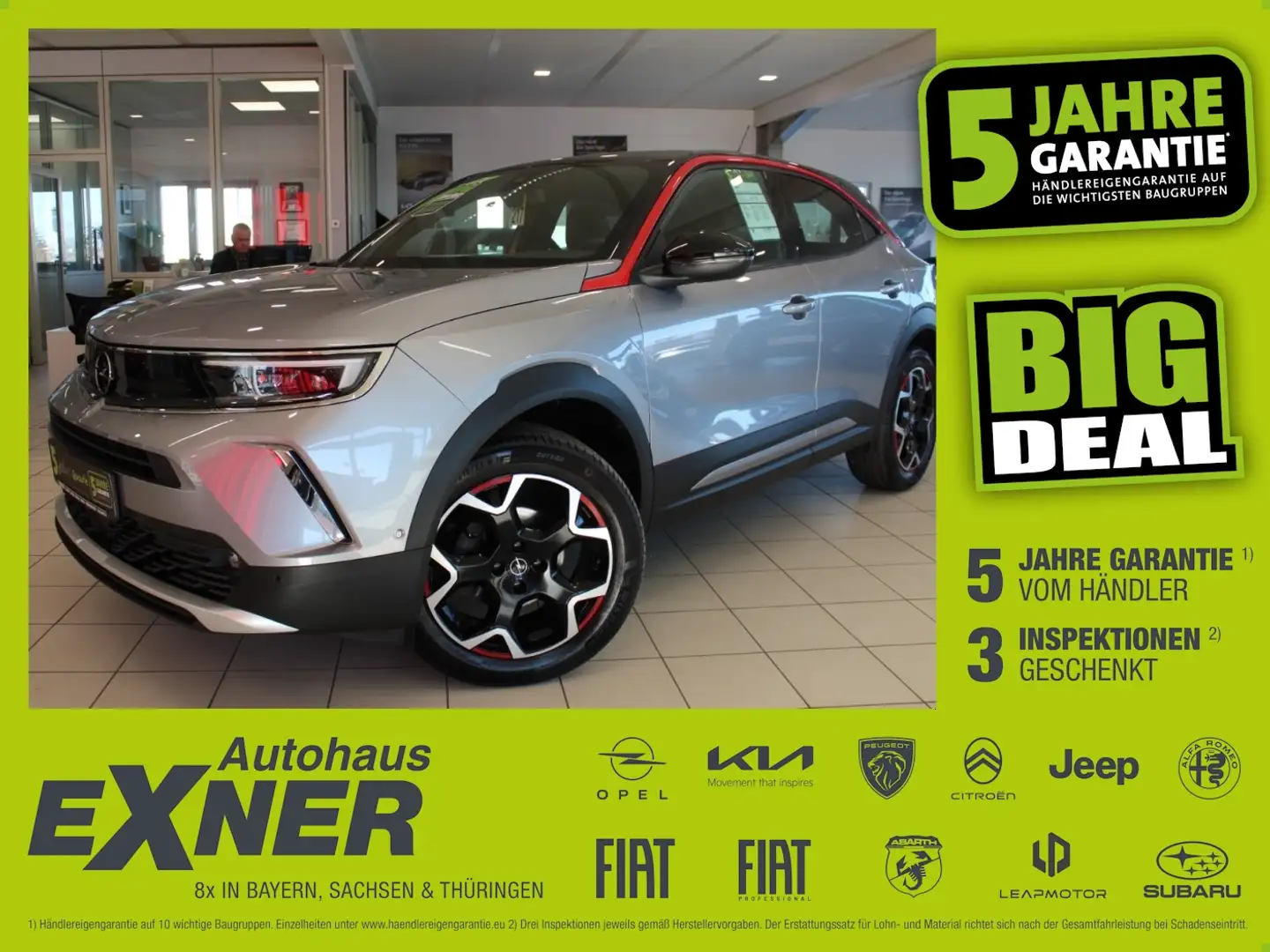 Opel Mokka 1.2 Turbo GS LINE NAVI. LED Argent - 1
