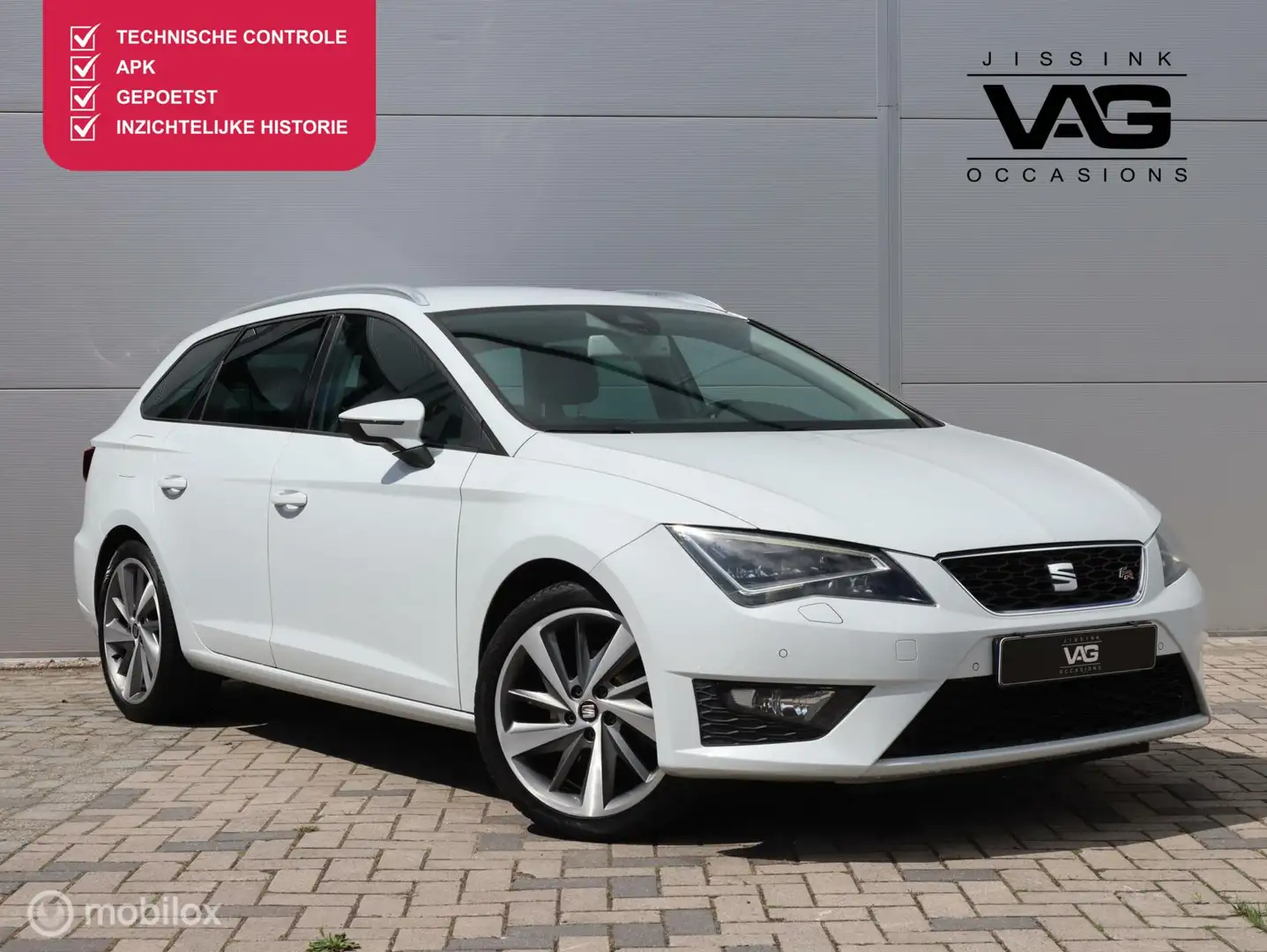 SEAT Leon ST 2.0 TDI FR LED Stoelverwarming Clima Cruise PDC Bianco - 1