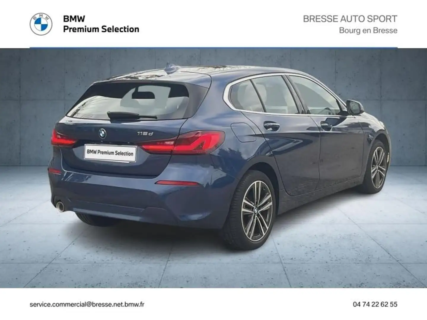 BMW 116 116d 116ch Business Design Bleu - 2