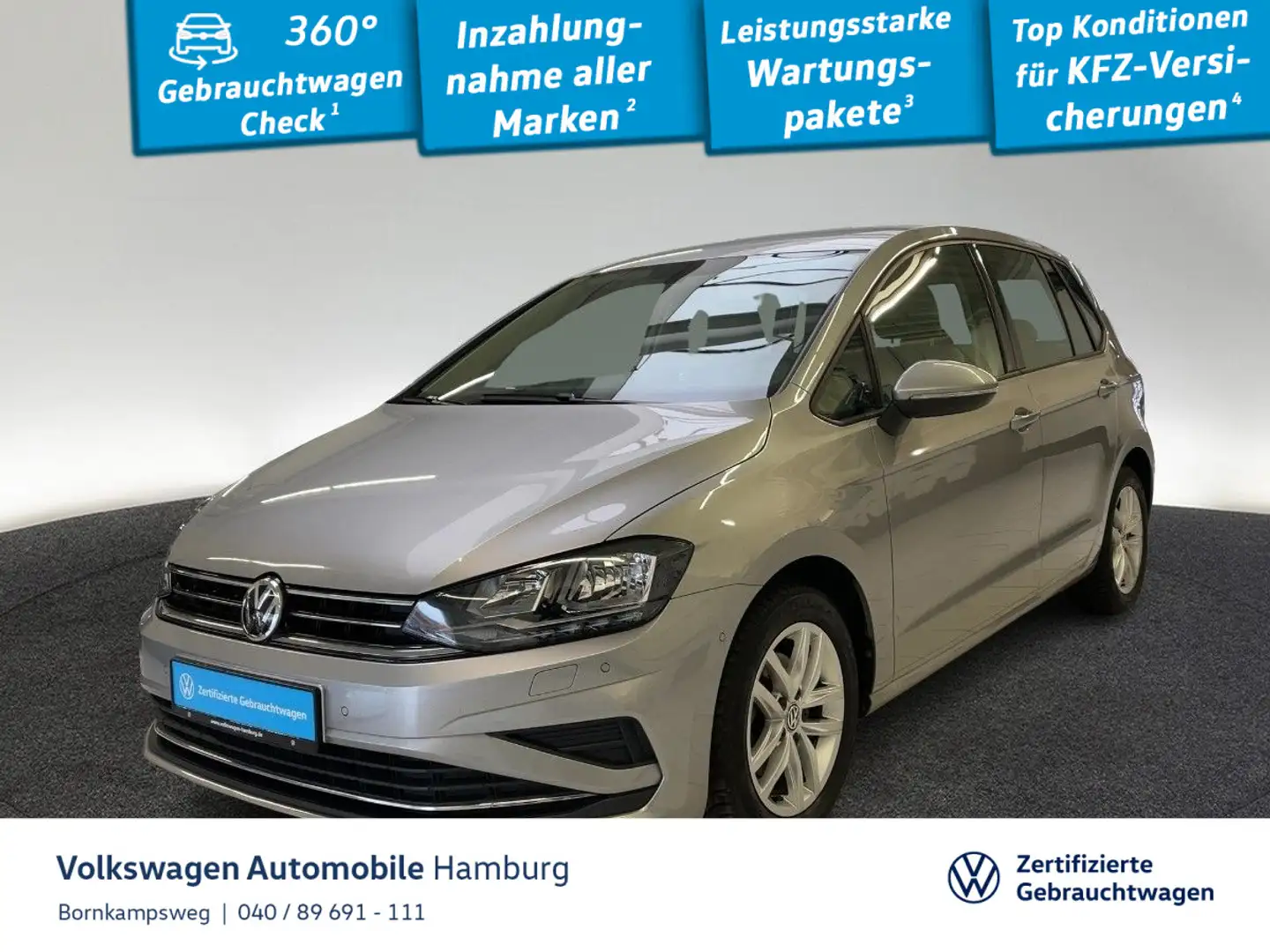 Volkswagen Golf Sportsvan 1.5 TSI Comfortline DSG Navi ACC Silber - 1