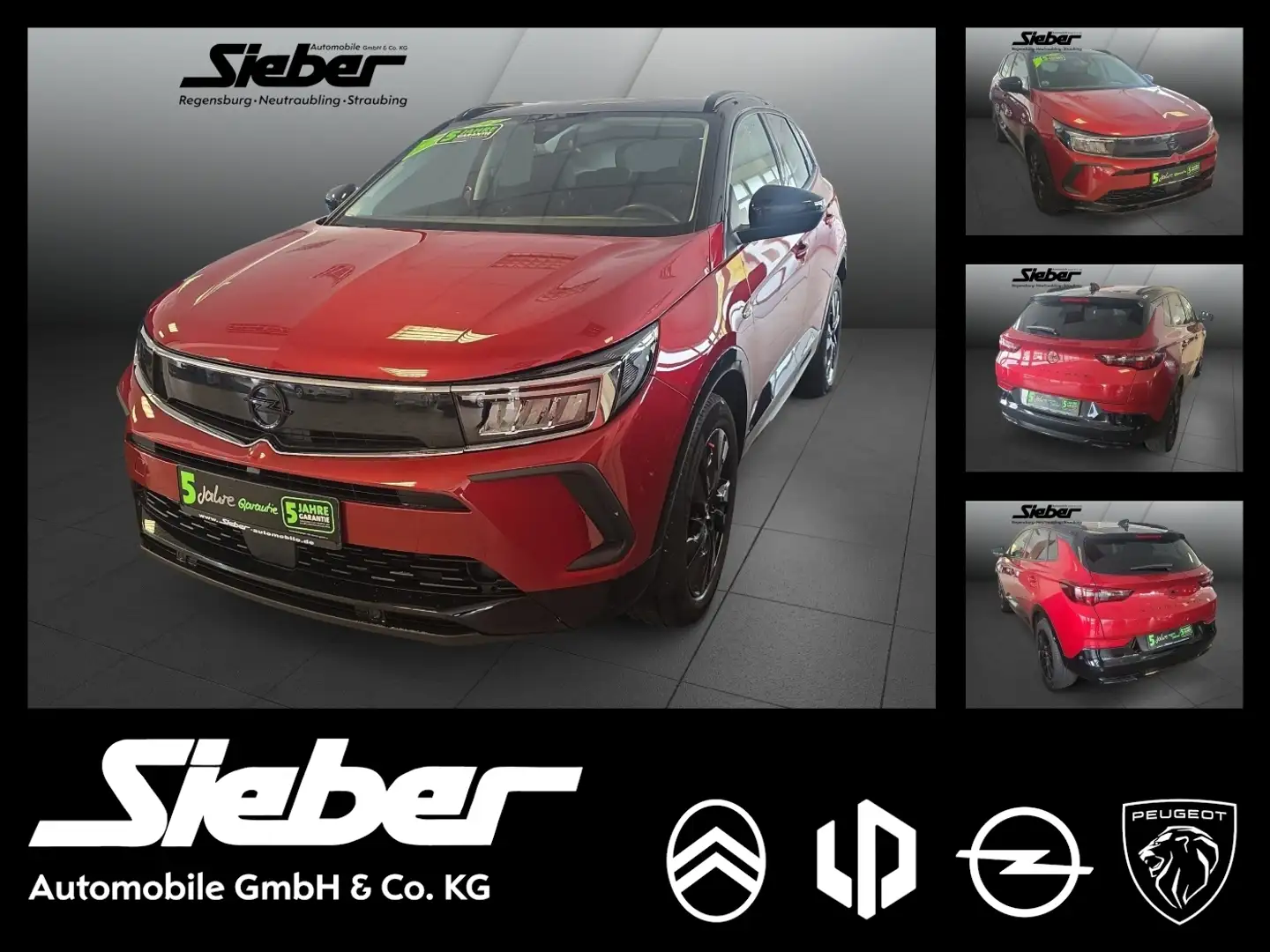 Opel Grandland 1.2 Turbo GS Line *Rückfahrkamera* Rouge - 1