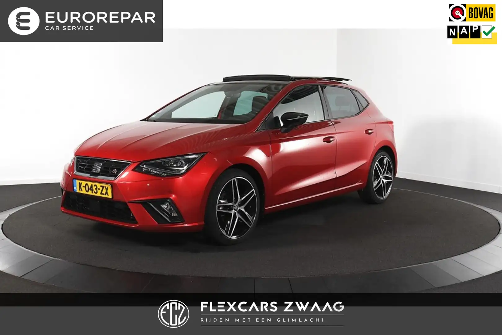 SEAT Ibiza 1.5 TSI FR Business Intense Plus - Automaat - Navi Rood - 1