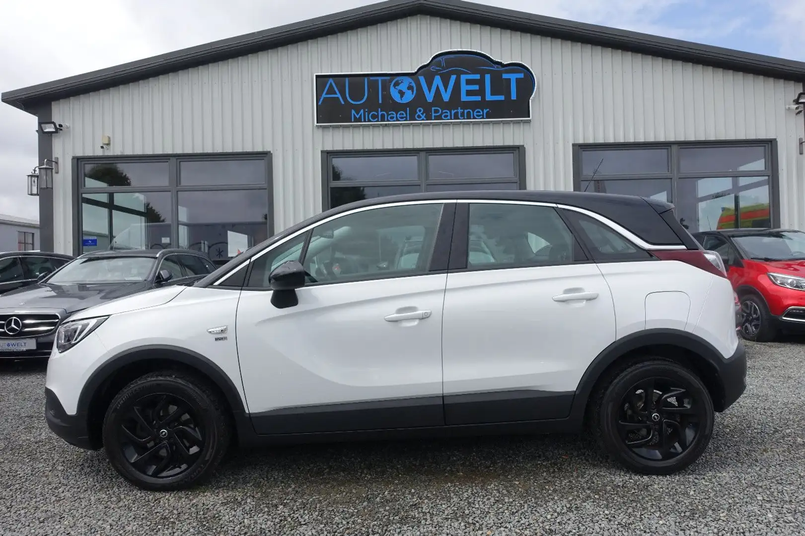 Opel Crossland X Crossland 1.2 KLIMA LED AHK TÜV+Insp.+Zahnr.NEU Weiß - 1