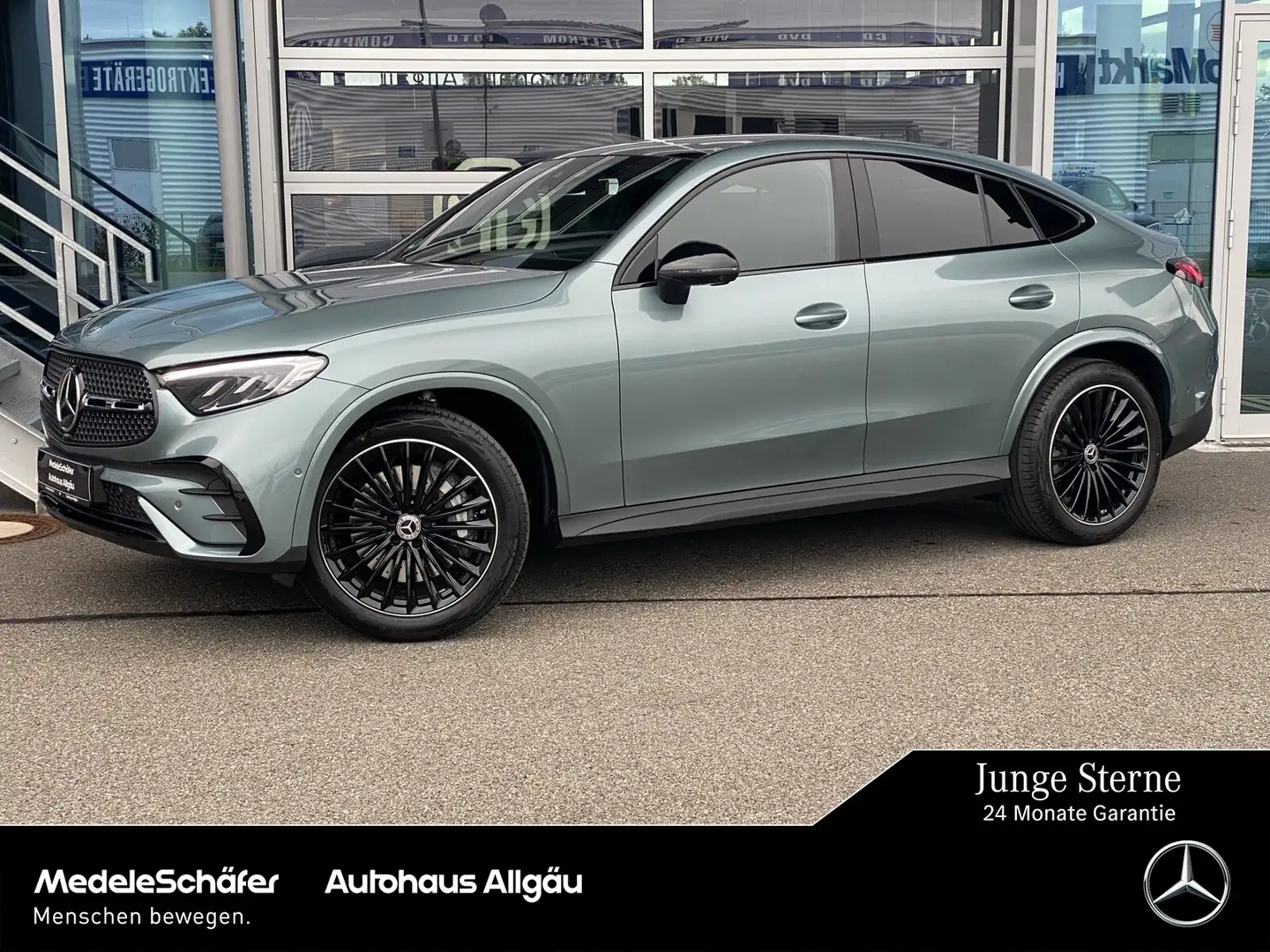 Mercedes-Benz GLC 200 GLC 200 4M Coupé AMG Night Distr AHK Burm Pano Argent - 1