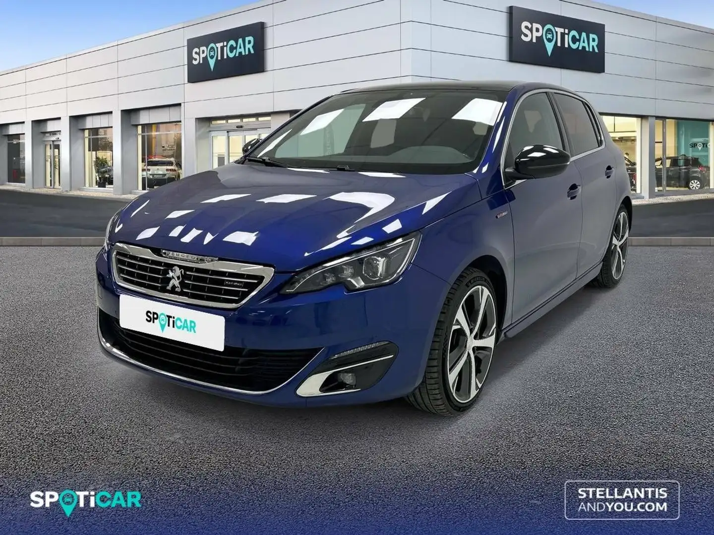 Peugeot 308 1.2 PureTech S&S GT Line 130 Blauw - 1